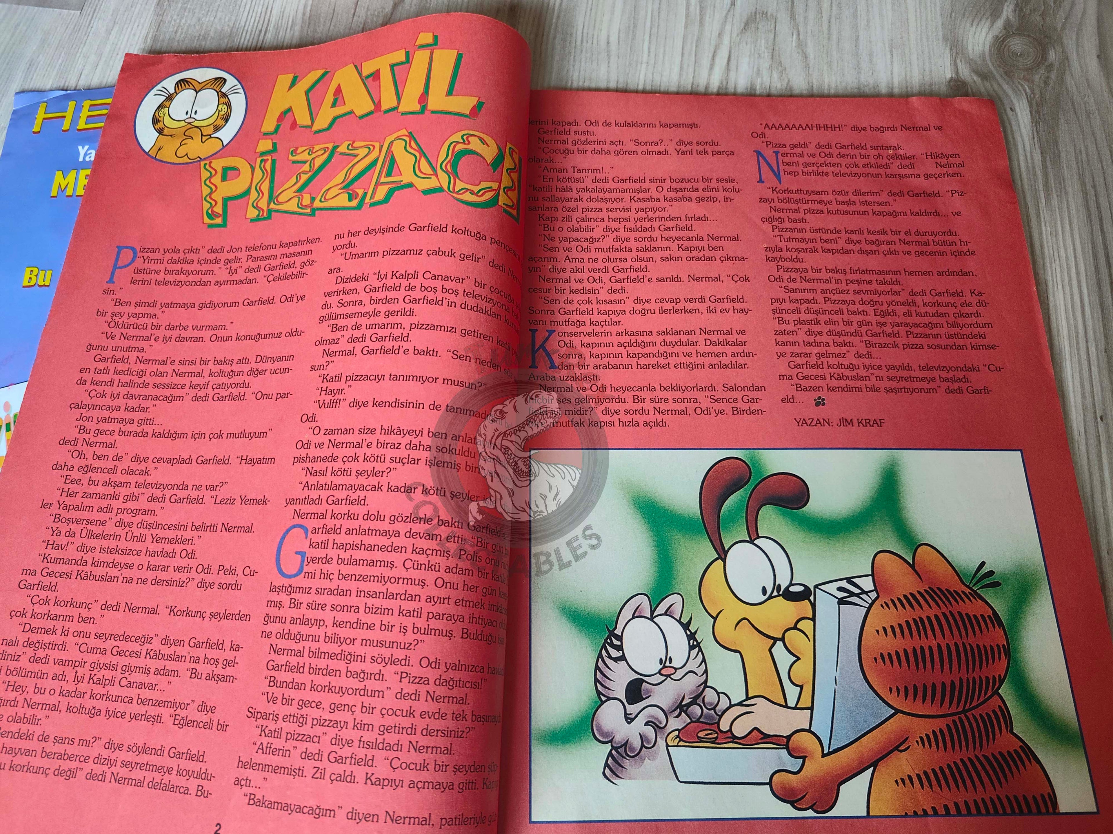 Garfield #1 1996 Turkish Magazine Comic Turkey