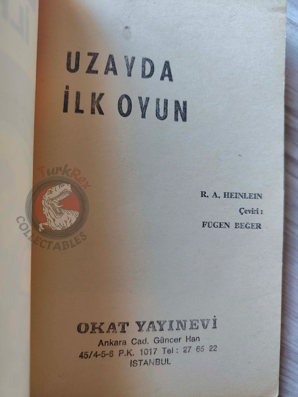 Robert A. Heinlein – Double Star 1971 1st Turkish Book Turkey