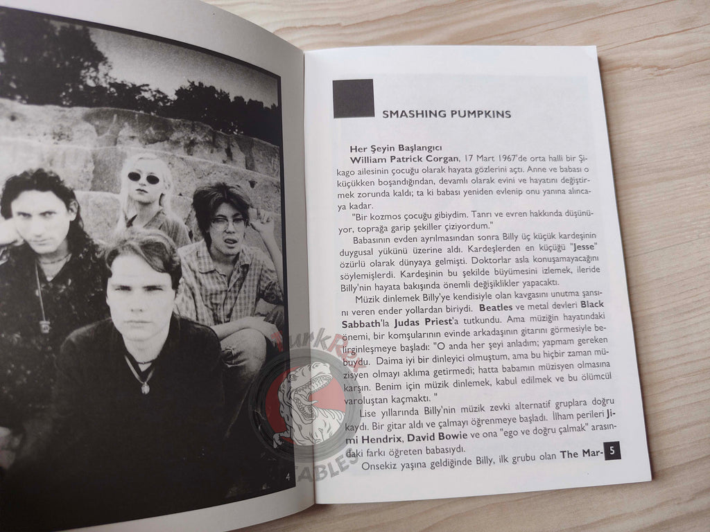 Smashing Pumpkins Biography Book 1997 1st by Turkish Writer Book Turkey