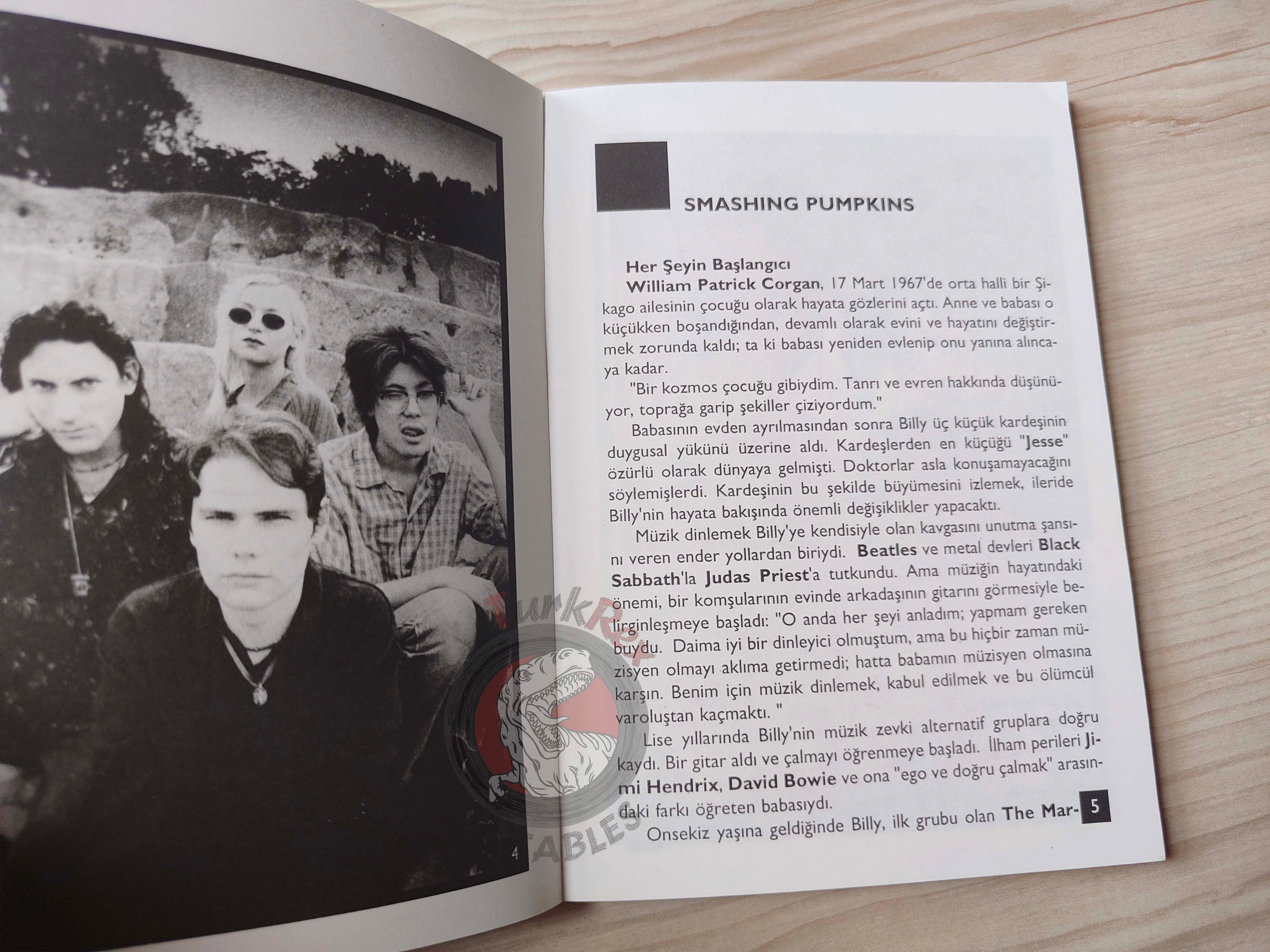 Smashing Pumpkins Biography Book 1997 1st by Turkish Writer Book Turkey