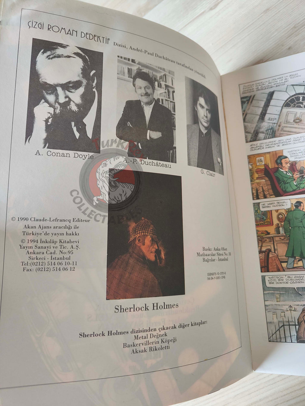 Sherlock Holmes – Red Leech Turkish Comic Turkey André-Paul Duchâteau