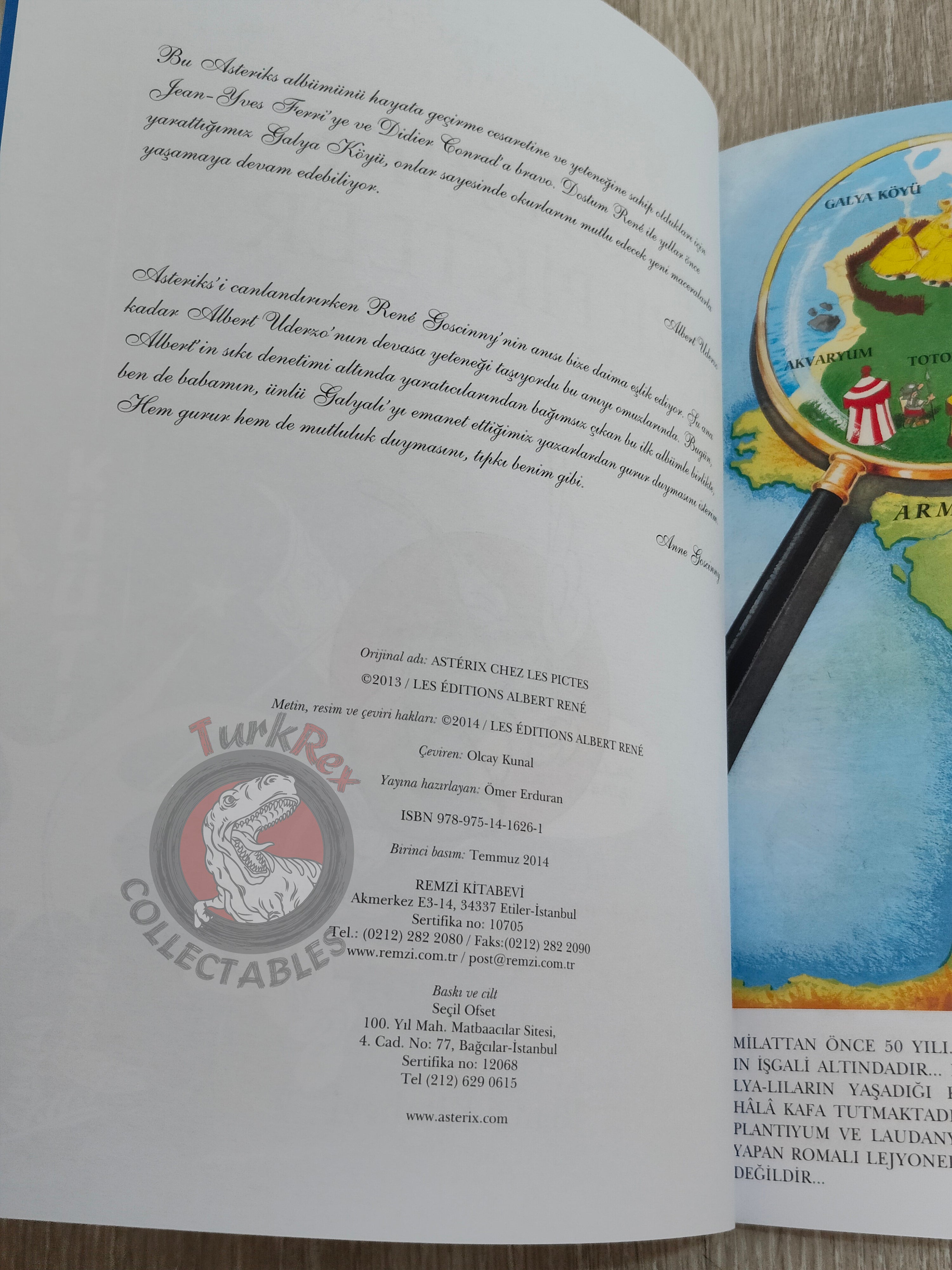 Asterix – Asterix and the Picts 2014 1st Edition Turkish Edition Comic Turkey