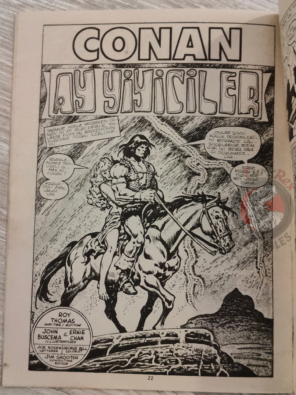 Conan #45 Conan the Barbarian #107 - #110 Turkish Comic Turkey