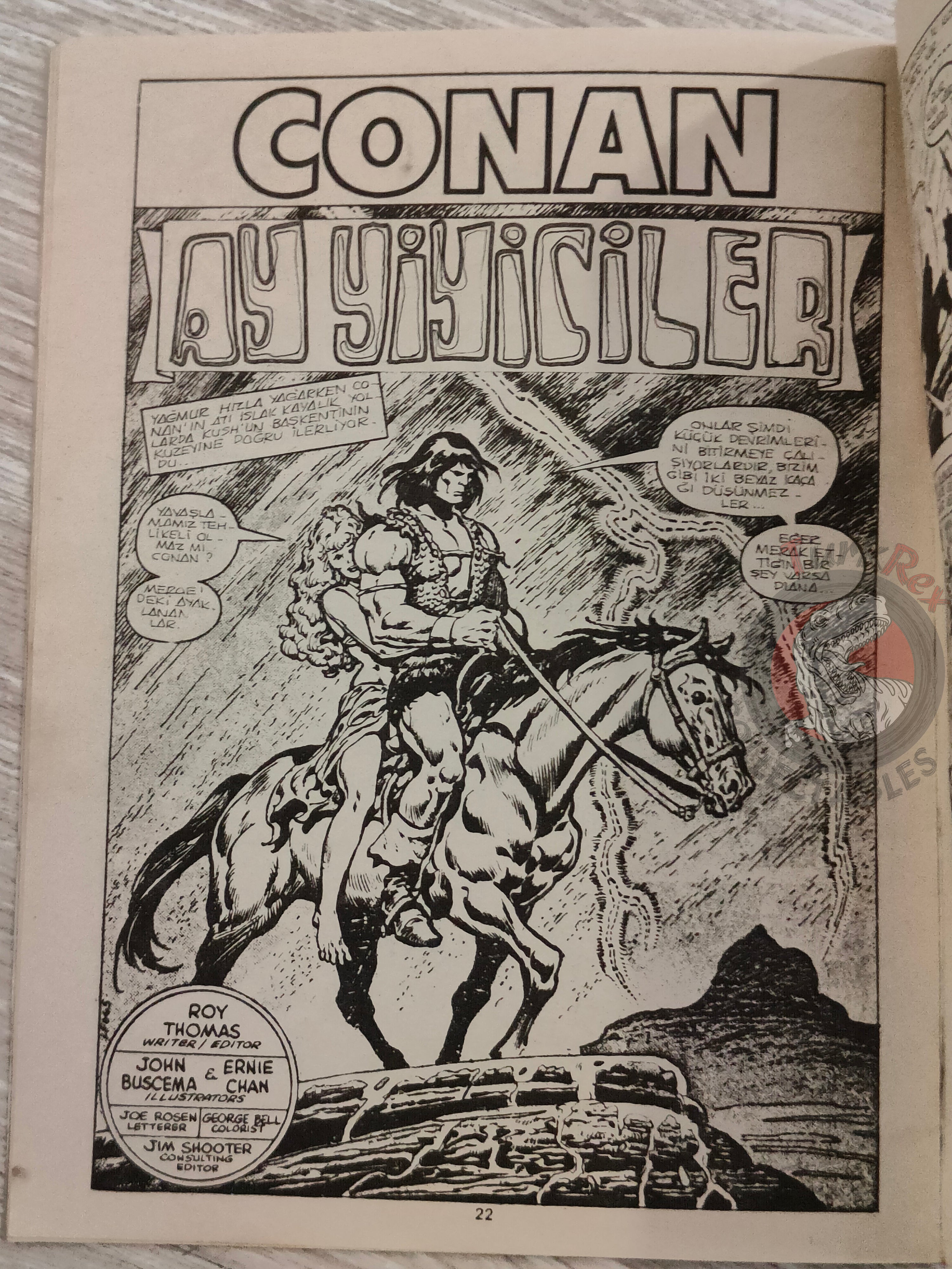 Conan #45 Conan the Barbarian #107 - #110 Turkish Comic Turkey