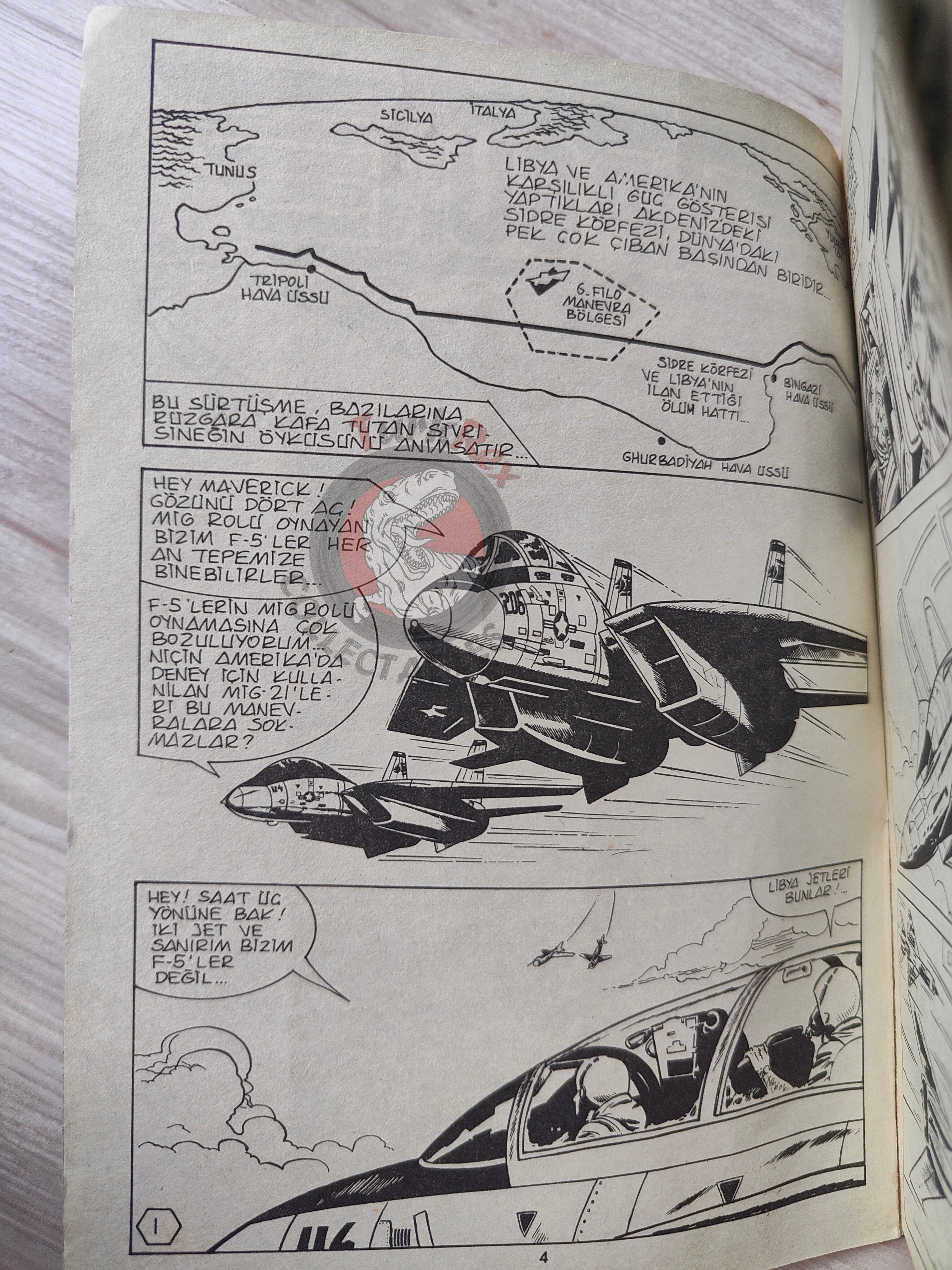 Top Gun Collected Edition 1987 Tom Cruise Cover Turkish Comic Turkey #1 #2 #3 #4