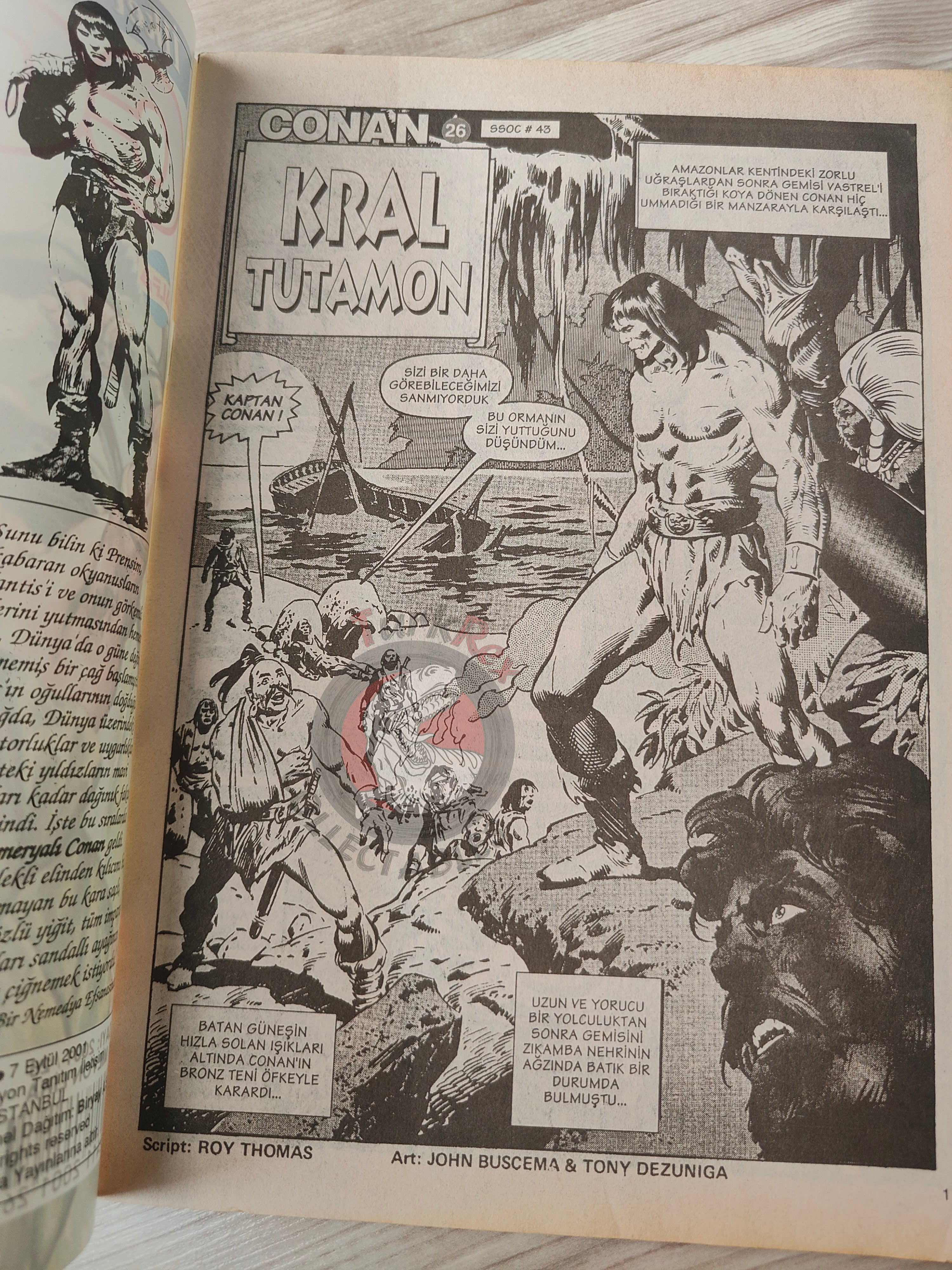 Conan #26 The Savage Sword of Conan #43 #45 Turkish Comic Turkey