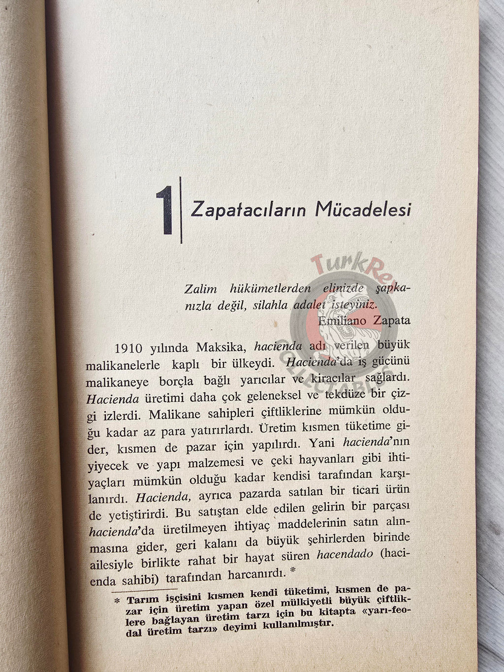 Robert P. Millon – Zapata: The Ideology of a Peasant Revolutionary 1969 1st Turkish Book Turkey