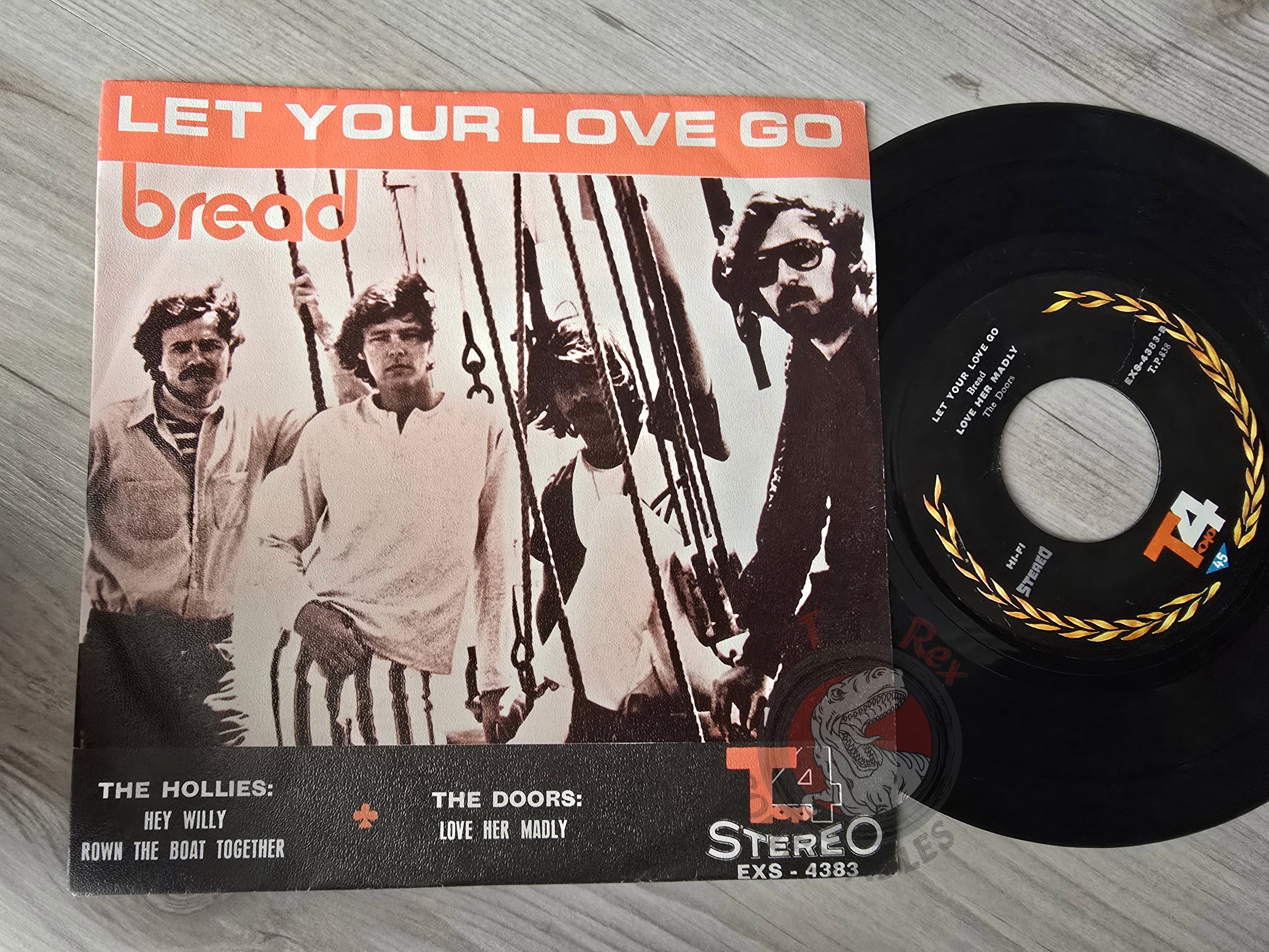 Bread / The Hollies / The Doors 7" Iran Pressing Vinyl Iranian Edition