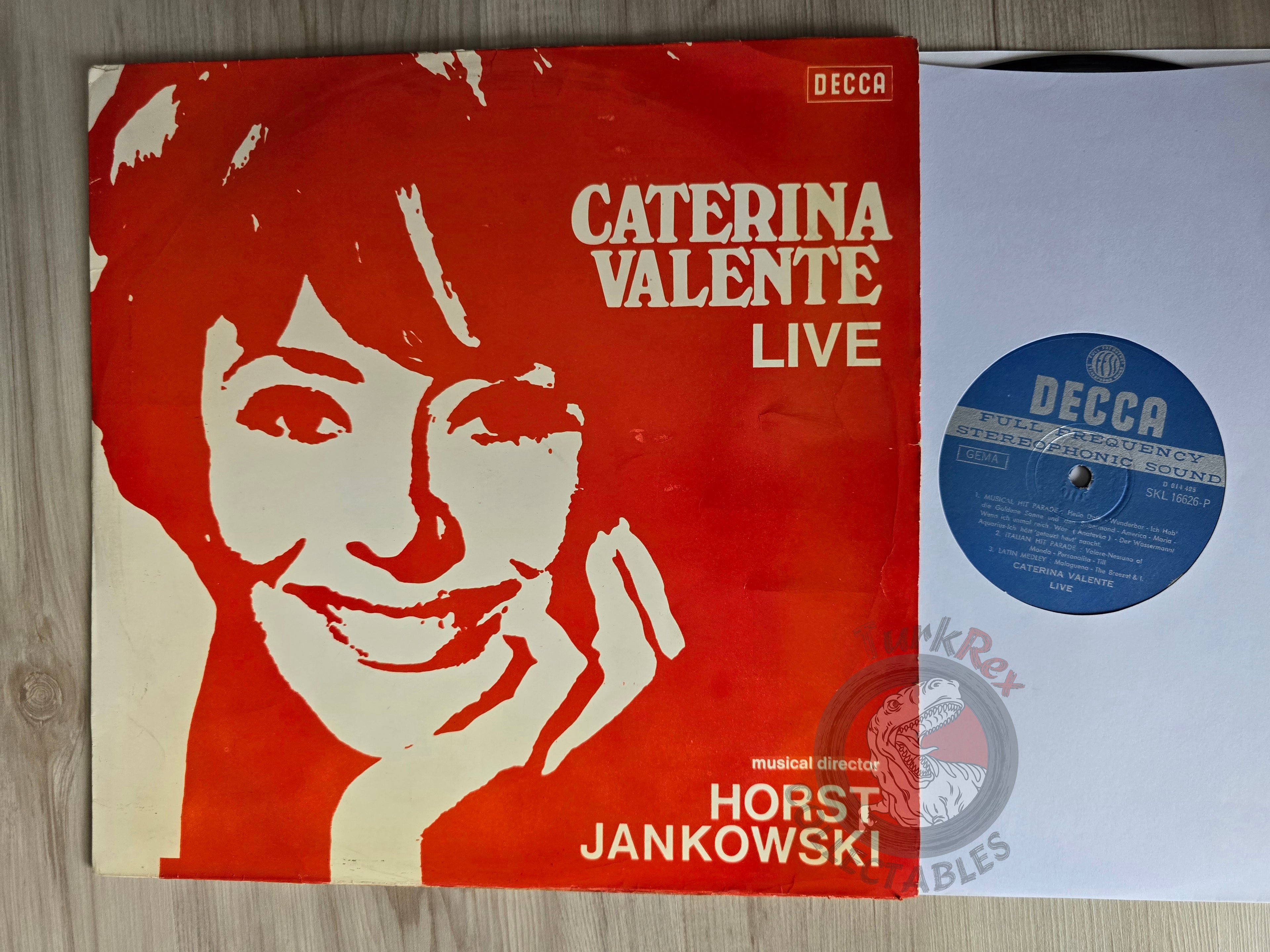 Caterina Valente – Caterina Valente Live Turkish Pressing Vinyl Turkey Edition