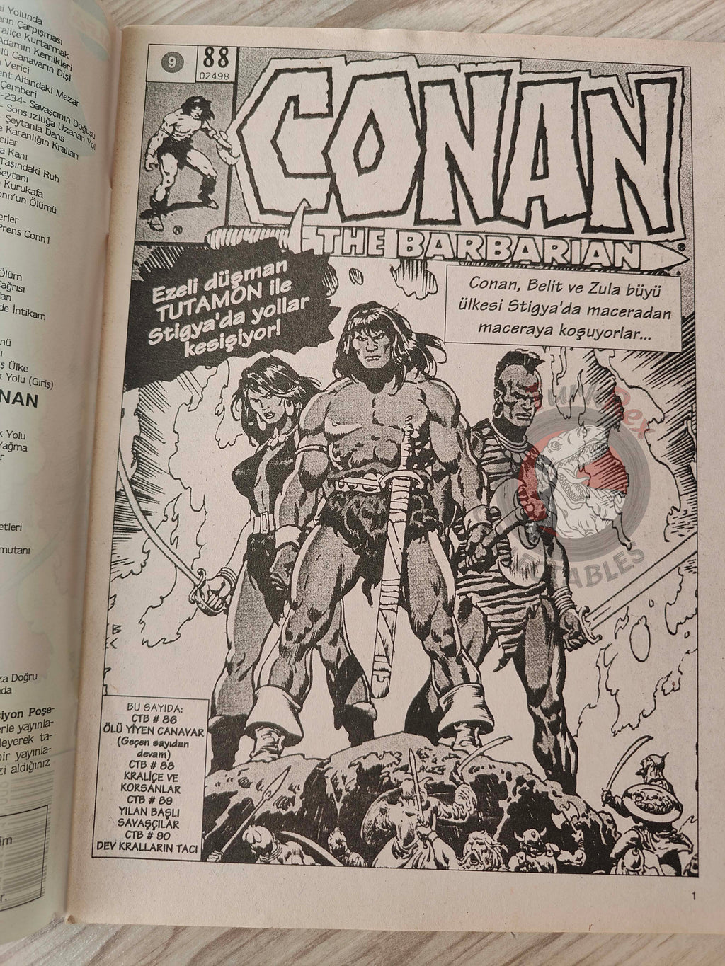 Conan The Barbarian #9 2001 Turkish Comic Turkey #88 #89 #90 #91