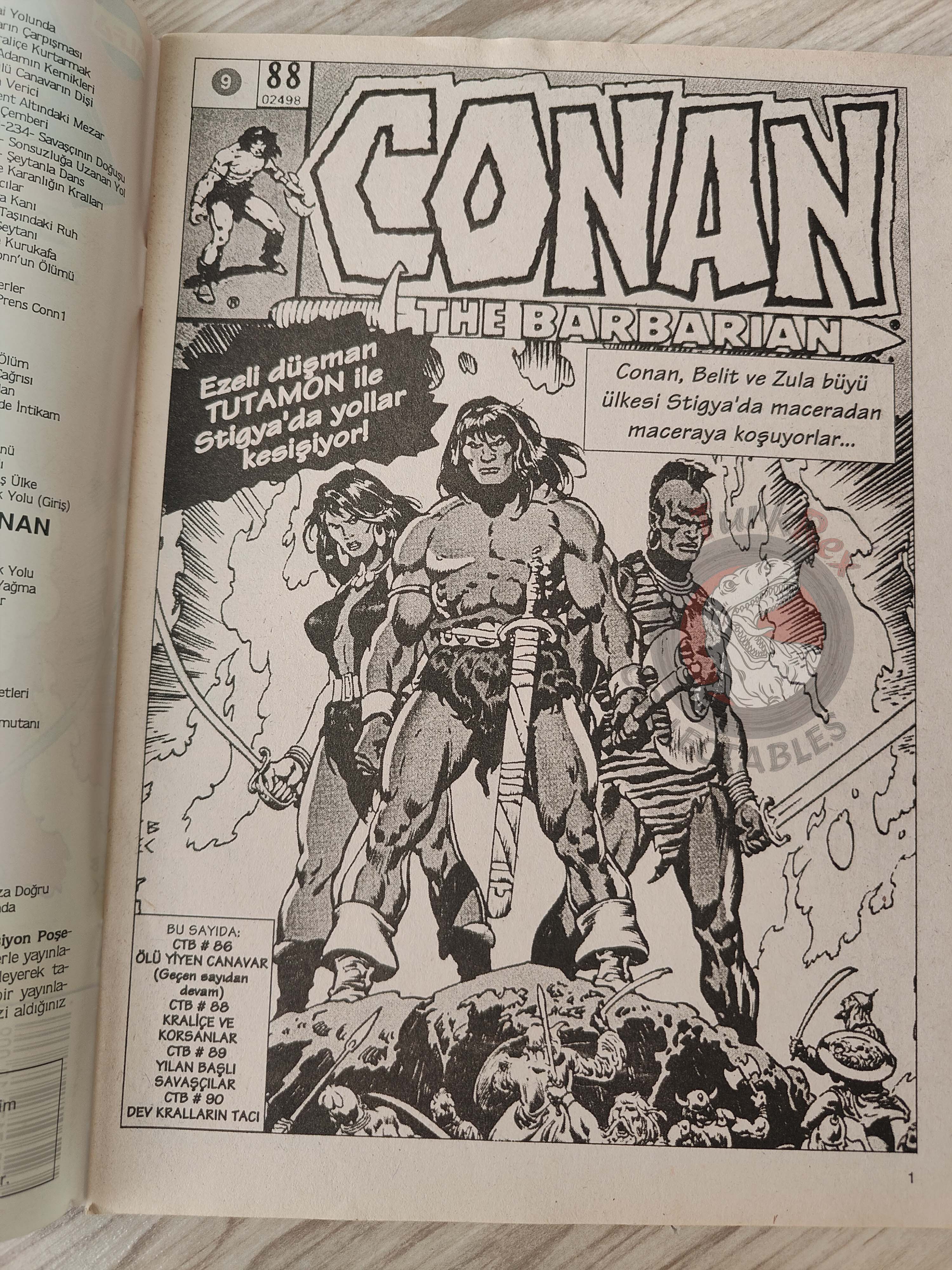 Conan The Barbarian #9 2001 Turkish Comic Turkey #88 #89 #90 #91