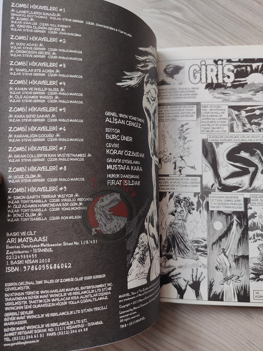 Tales of the Zombie Issue #1 to #9 2010 Turkish Comic Turkey Essential #2