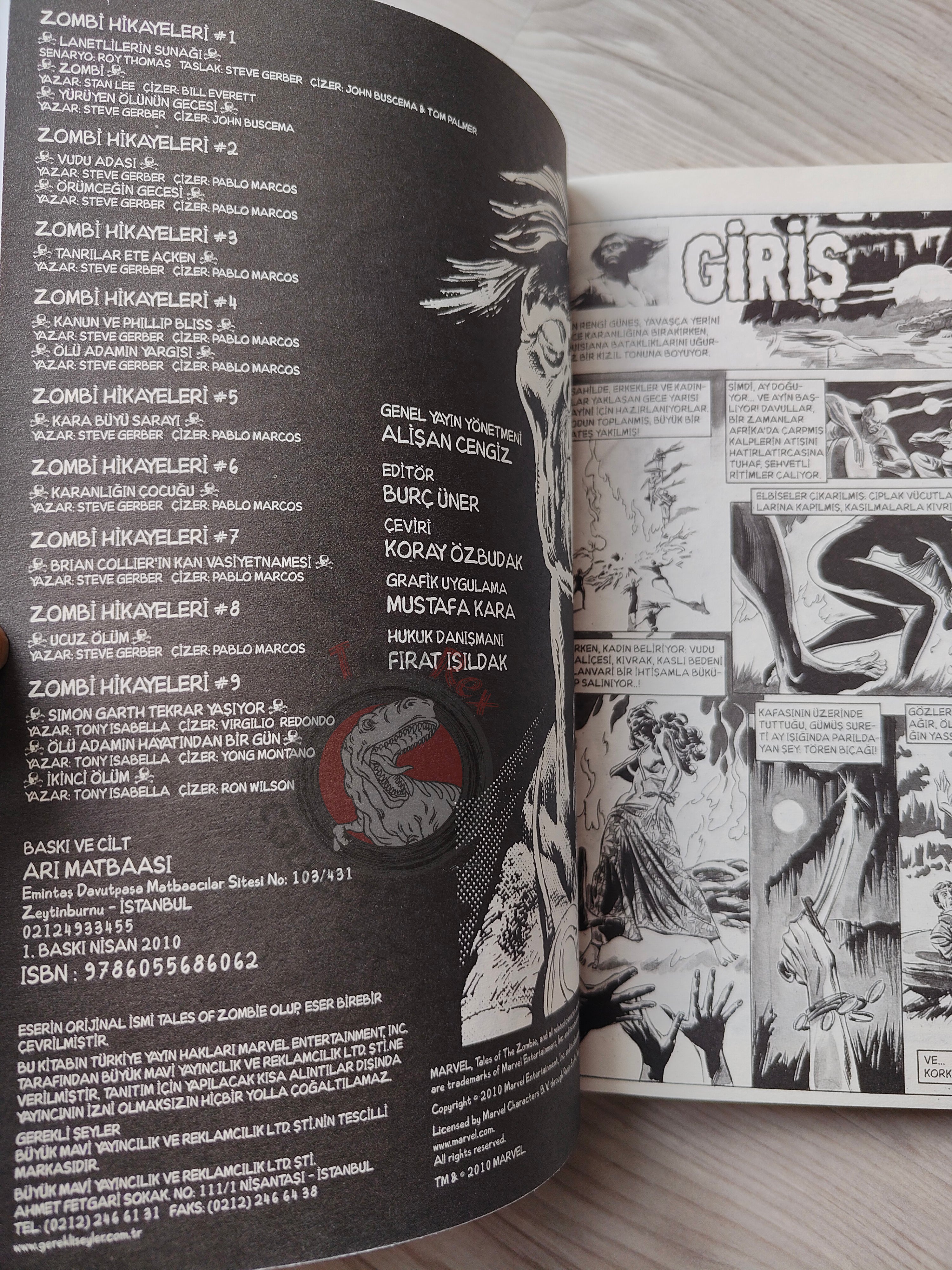 Tales of the Zombie Issue #1 to #9 2010 Turkish Comic Turkey Essential #2