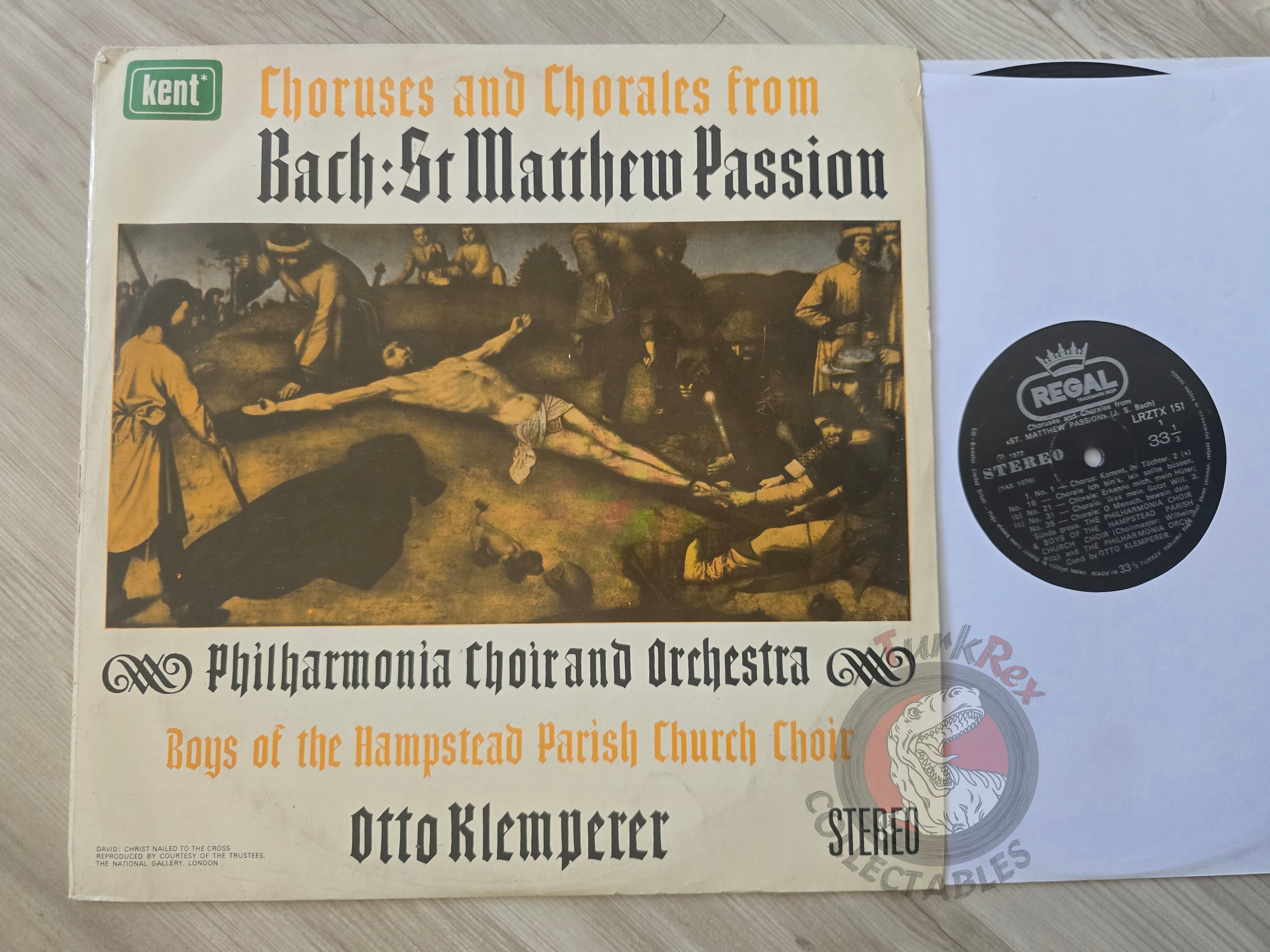 Otto Klemperer Bach - Philharmonia Orchestra & Choir – St Matthew Passion Turkish Pressing Vinyl Turkey Edition