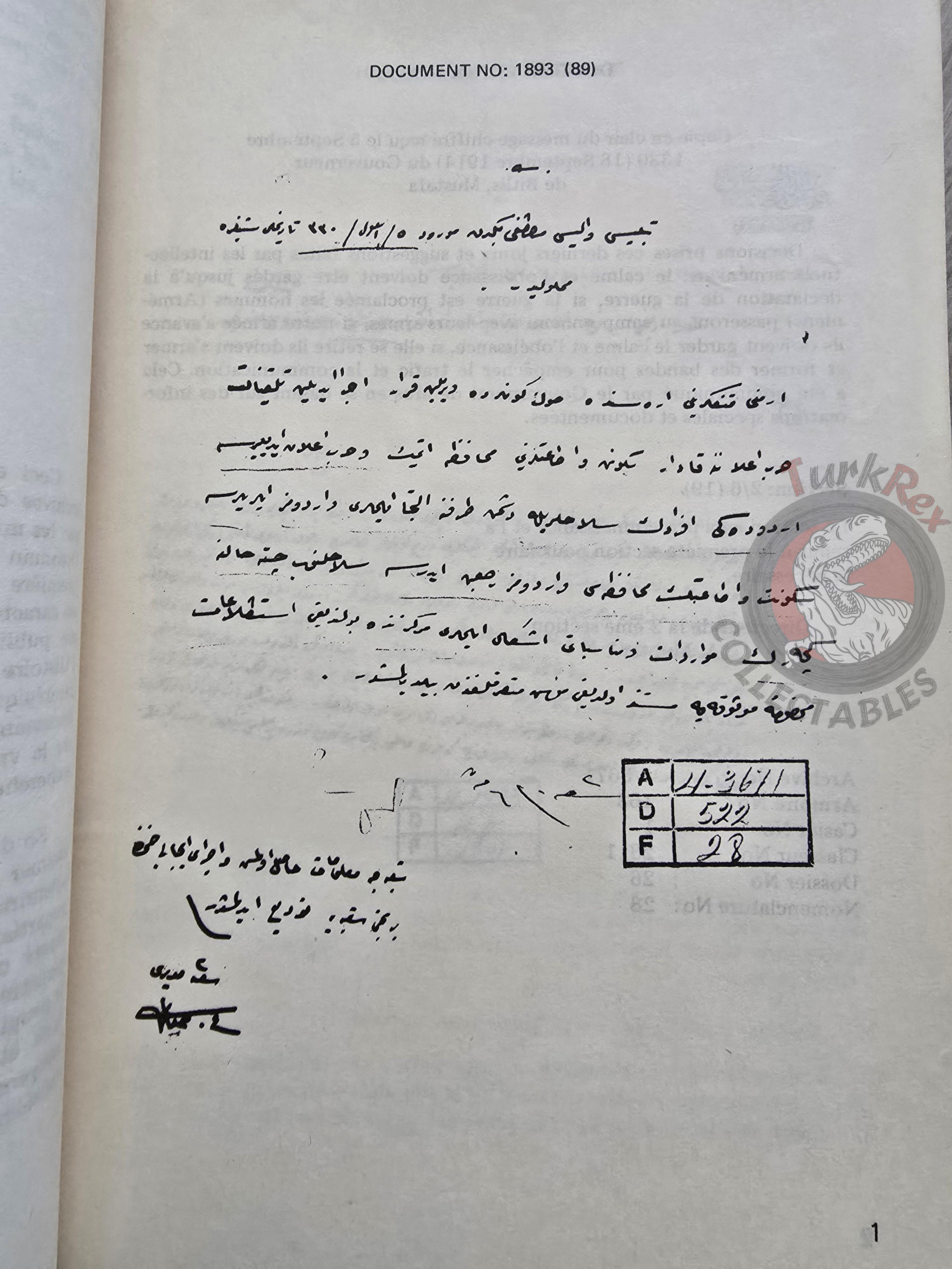 Documents on the Ottoman Armenians 1983 French Book Turkey Armenia Armenian