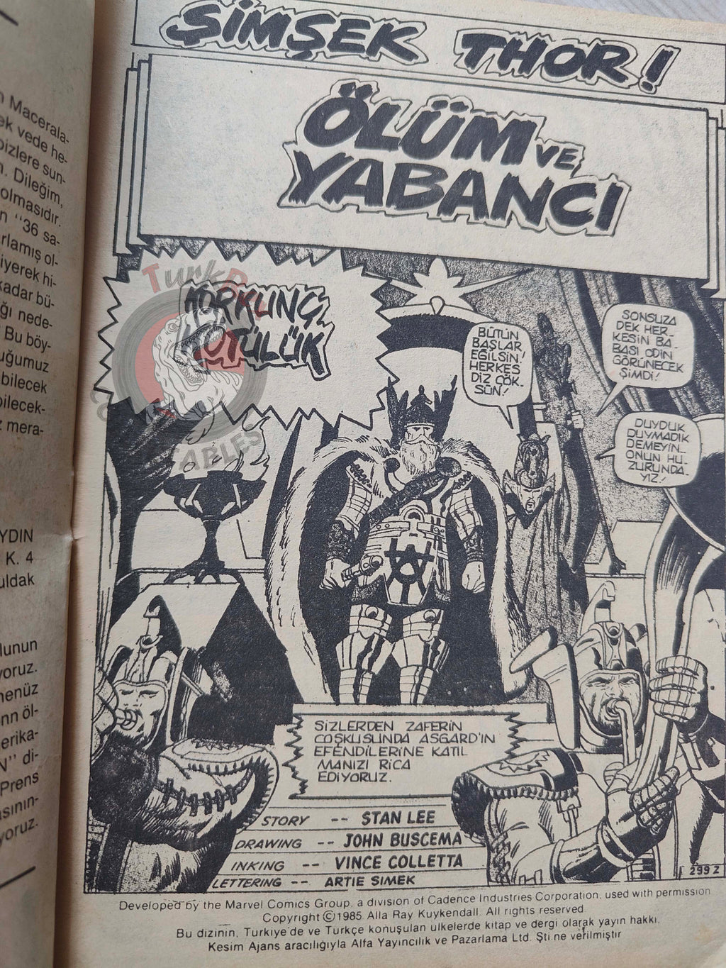 Thor #1 1985 Turkish Comic Turkey The Mighty Thor #178–182 Dr. Doom