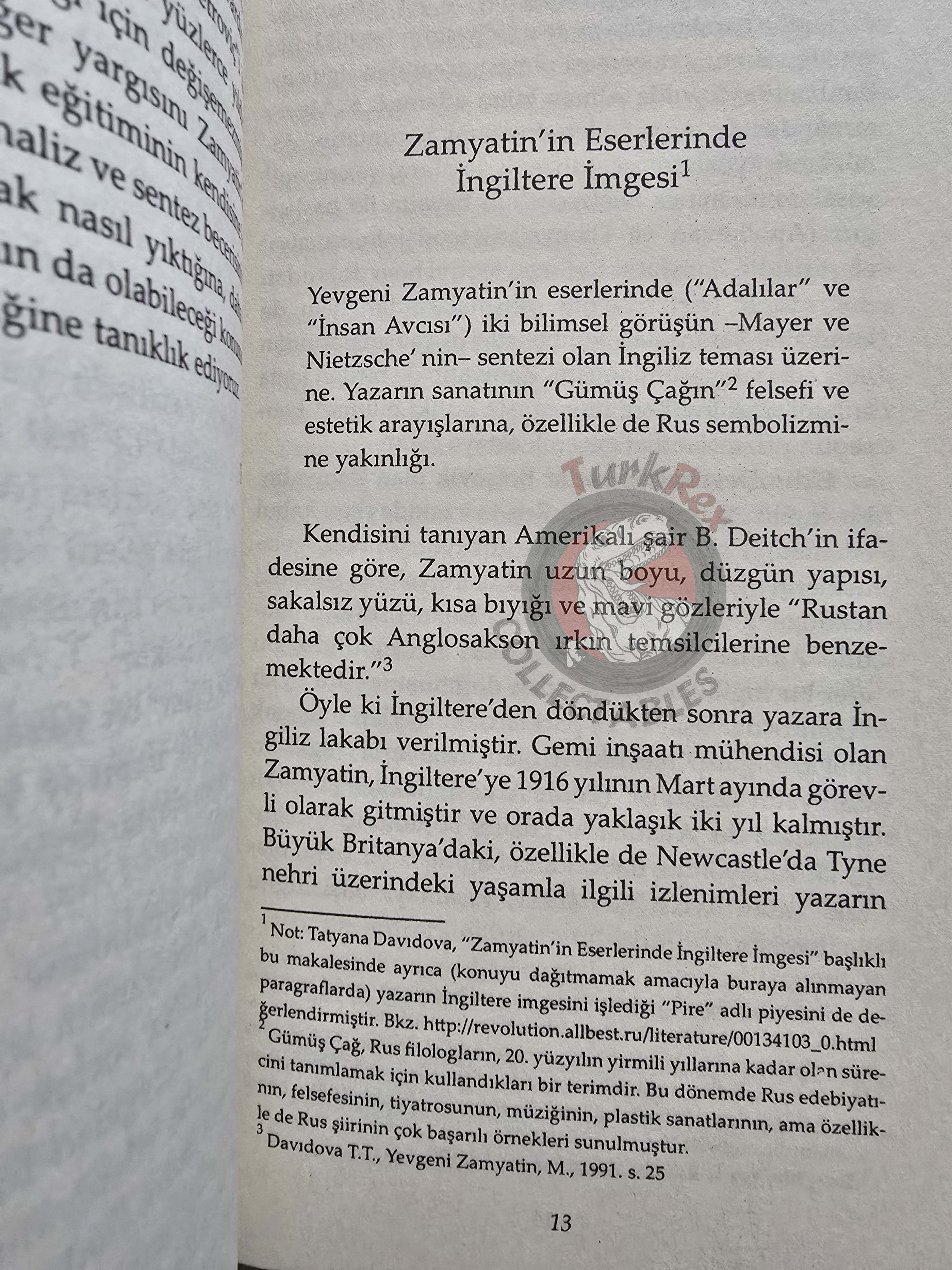 Yevgeni Zamyatin – The Islanders and Other Stories 2010 Turkish Book Turkey