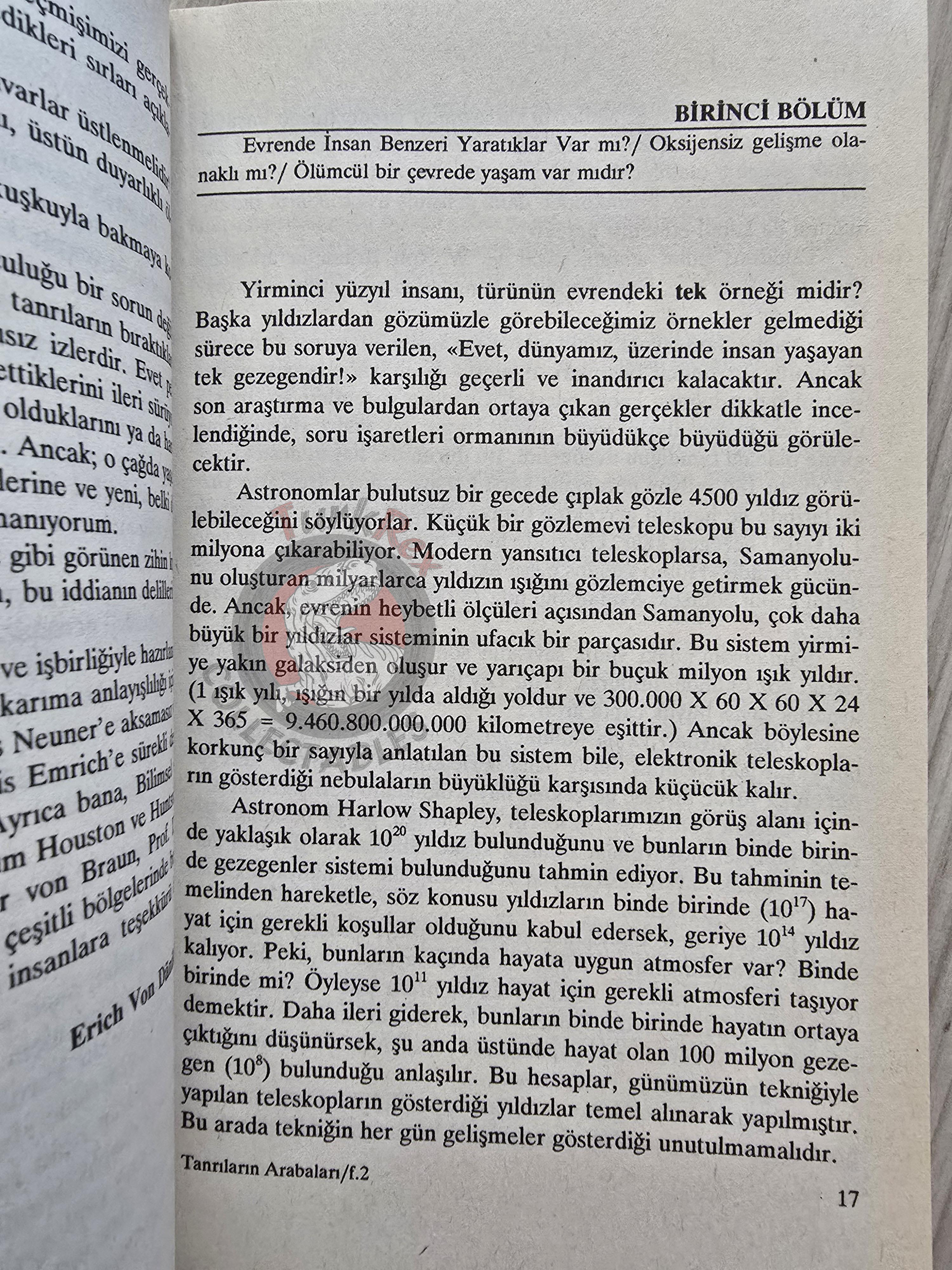 Erich von Däniken – Chariots of the Gods 1997 Turkish Book Turkey Ufology