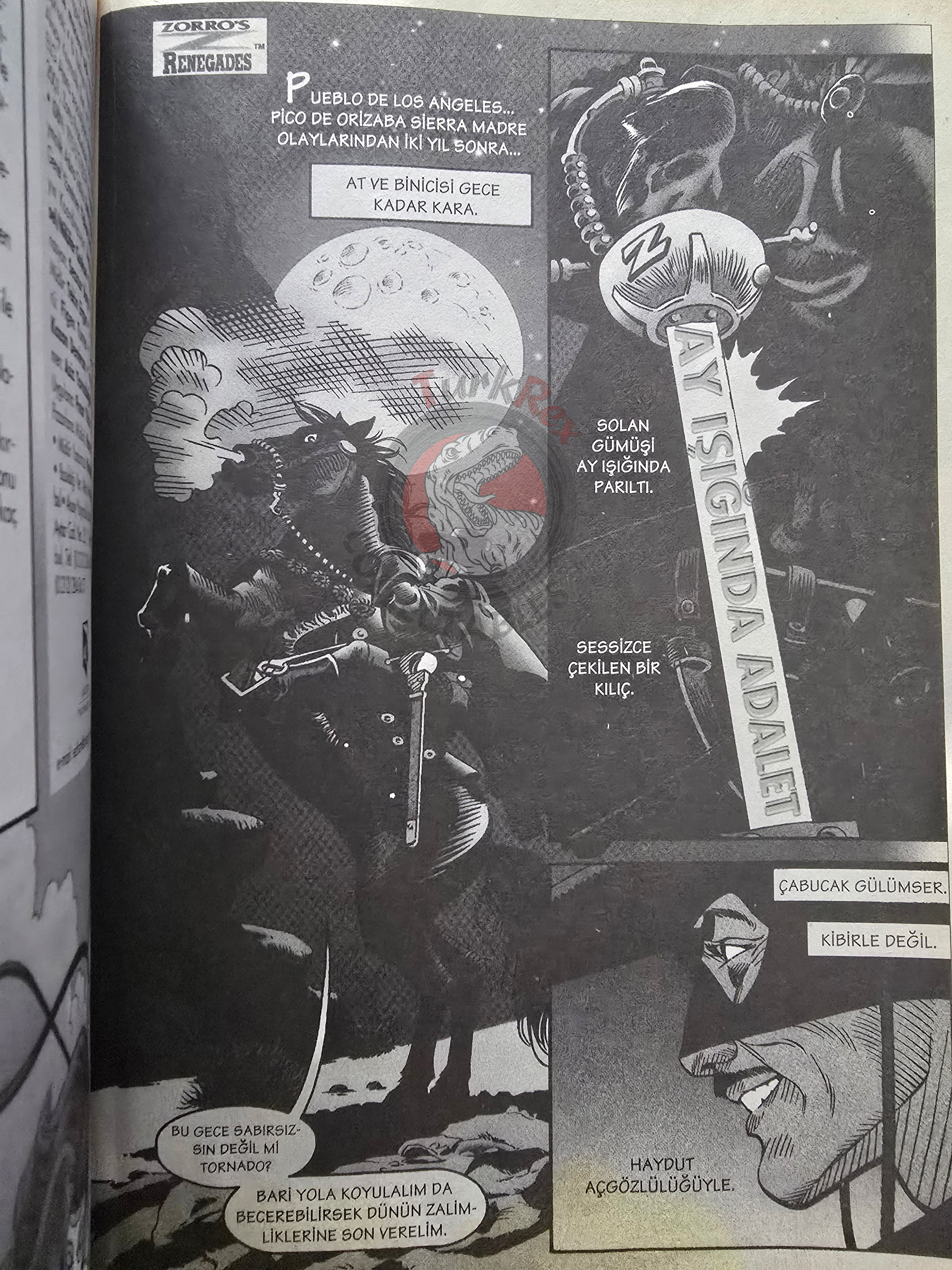 Zorro's Renegades #2 Lady Rawhide Turkish Comic Turkey