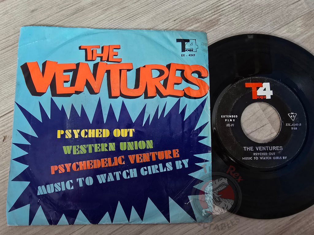 The Ventures – Psyched Out 7" Iran Pressing Vinyl Iranian Edition