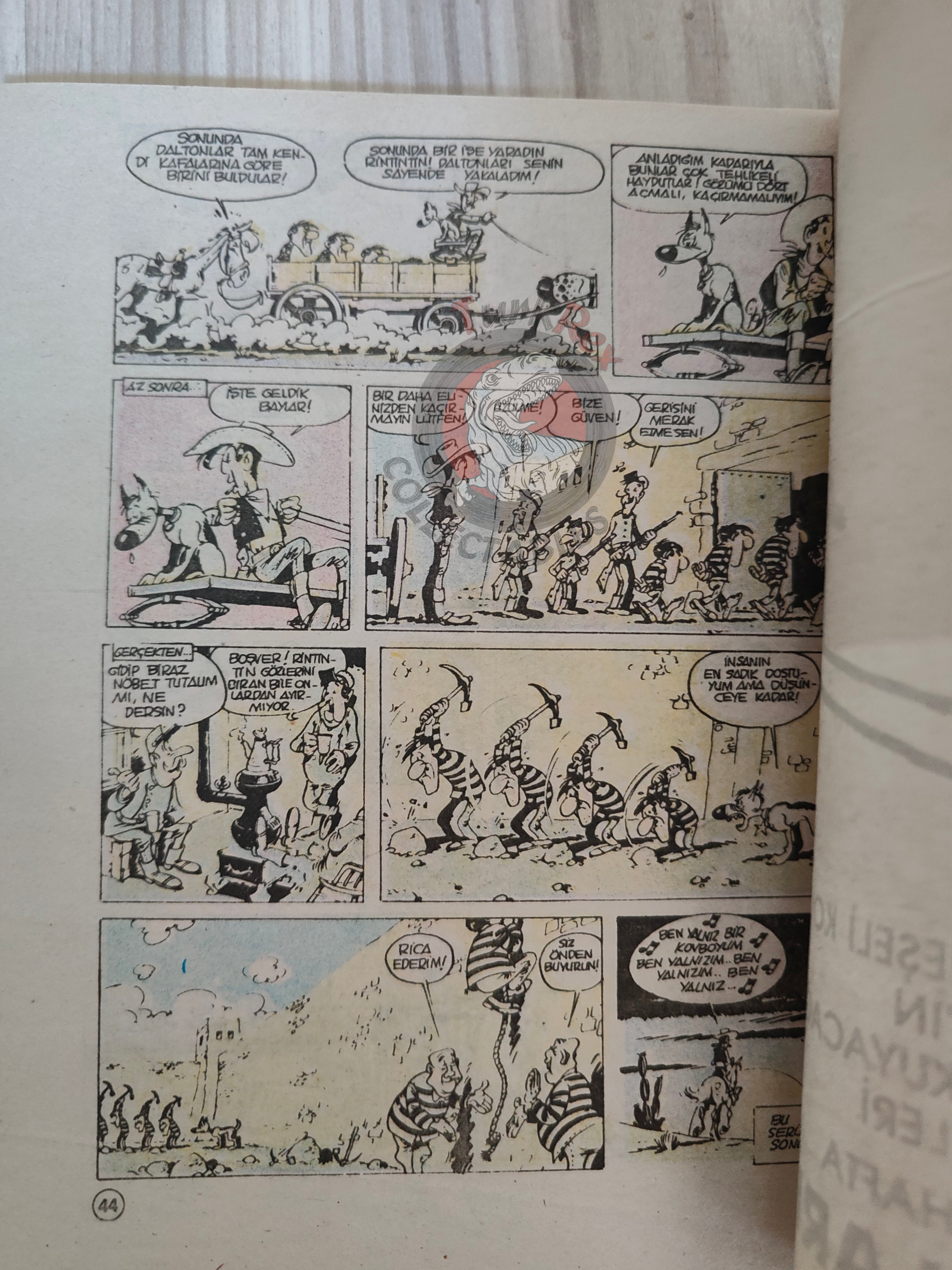 Lucky Luke #43 Sur la piste des Dalton 1989 Turkish Comic Turkey
