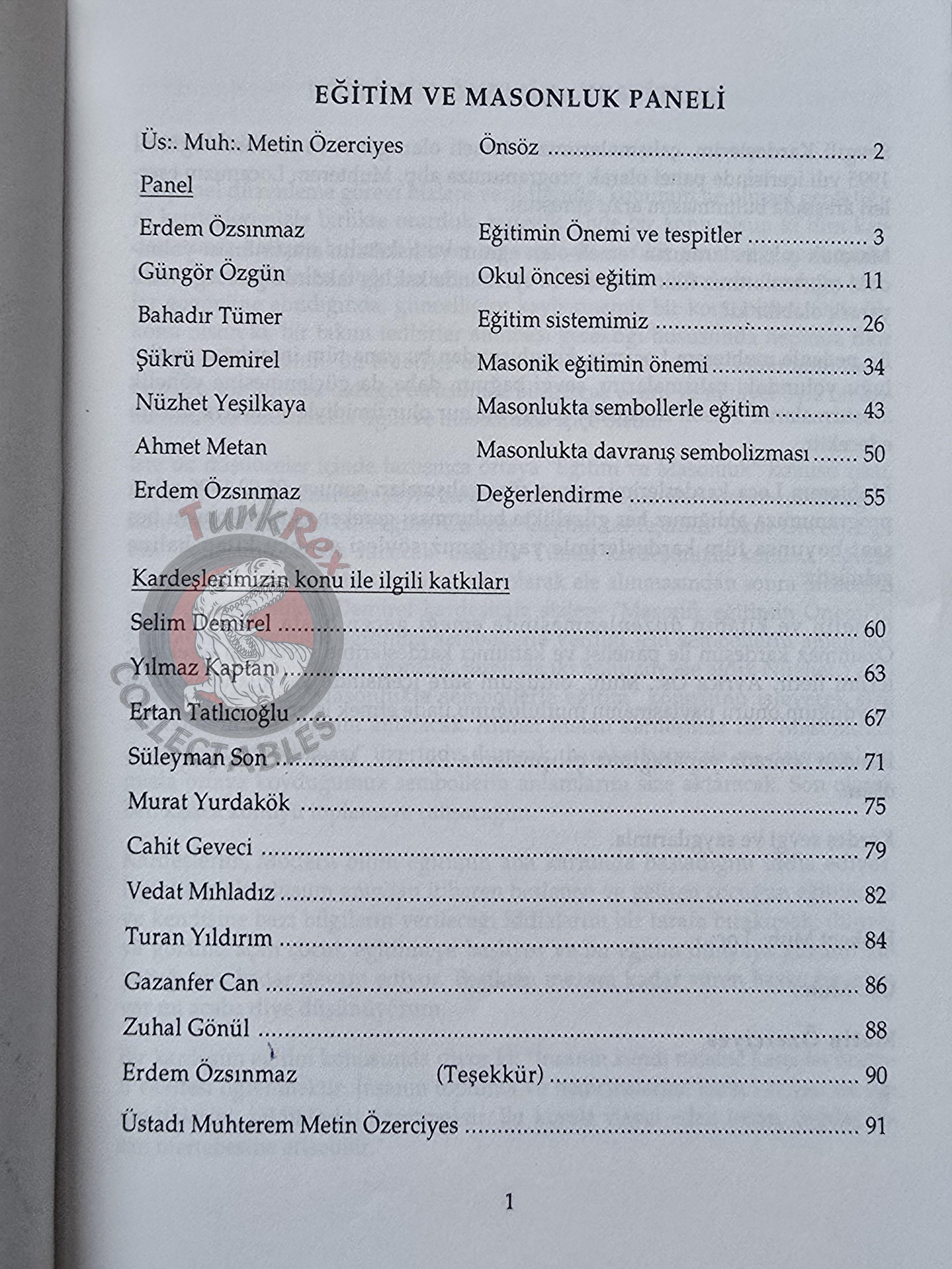 Turkish Freemasonry Başkent Lodge Panel 1996 Booklet Masonic Masons of Turkey Signed