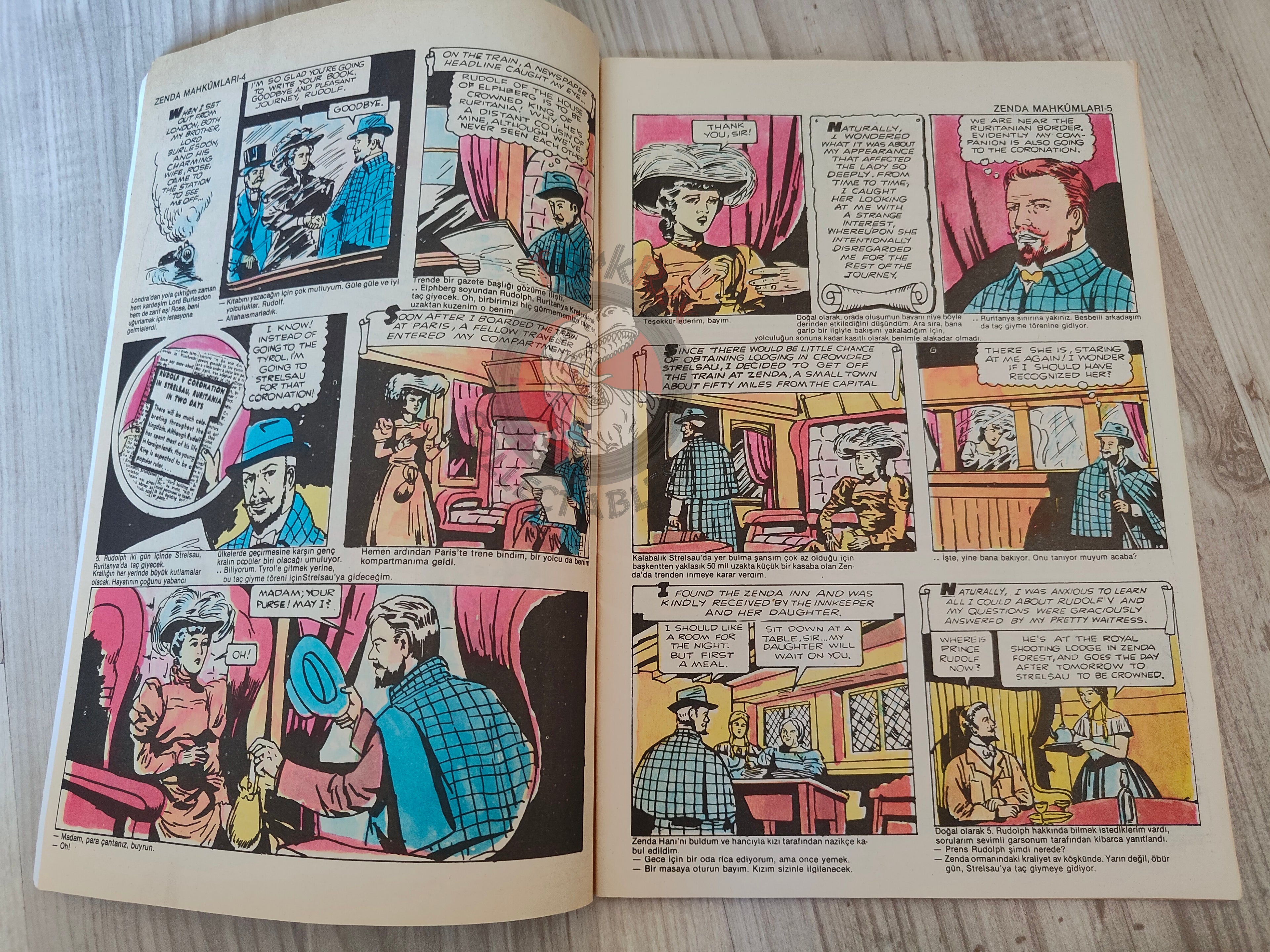 The Prisoner of Zenda  – Anthony Hope Turkish Comic Turkey Classics Illustrated