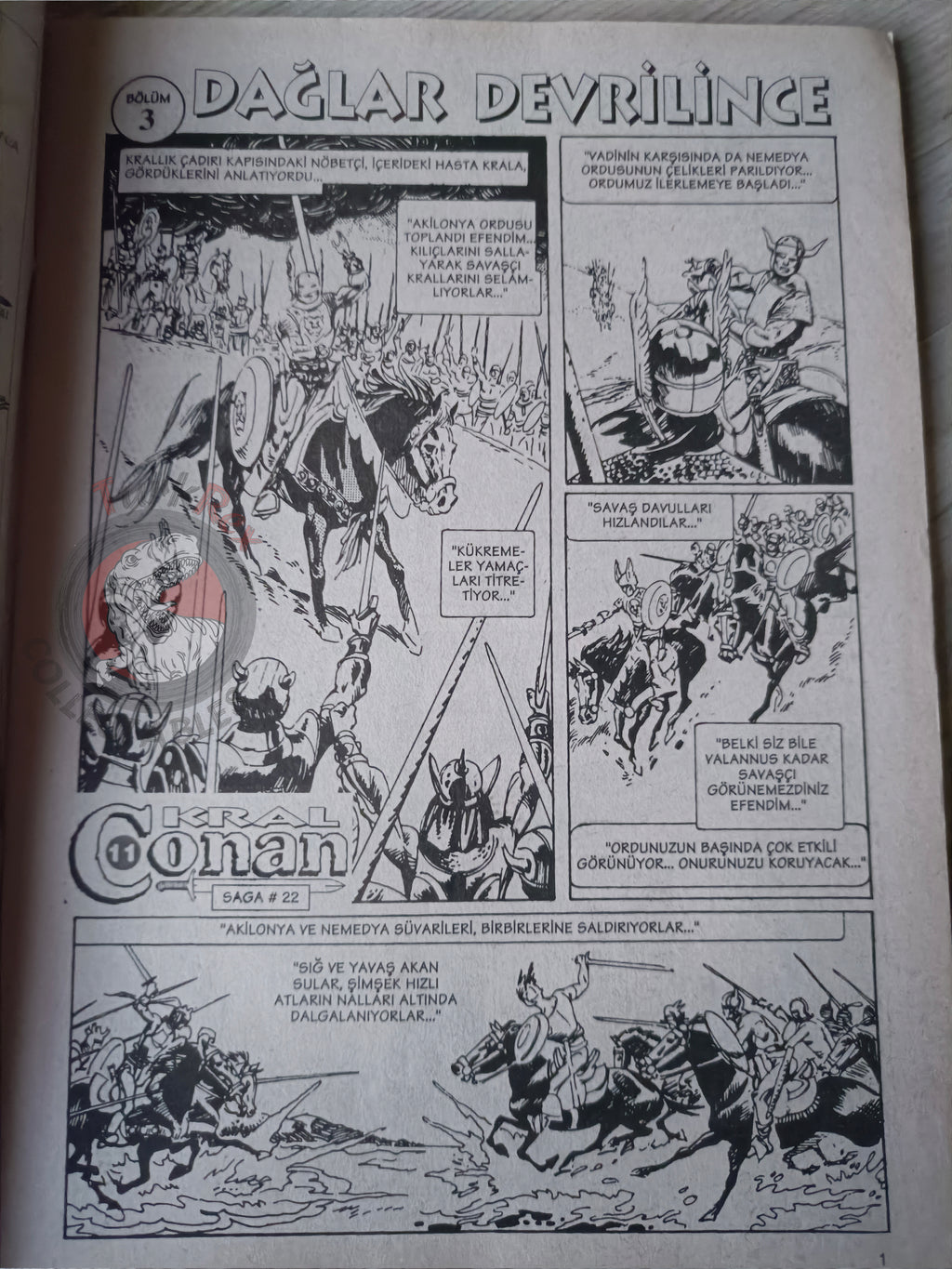 Kral Conan #11 The Savage Sword of #8 #10 Turkish Comic Turkey #45