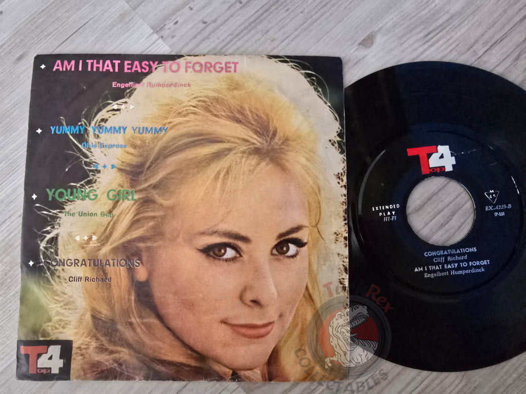 Cliff Richard  / The Union Gap / Ohio Express / Engelbert Humperdinck 7" Iran Pressing Vinyl Iranian Edition