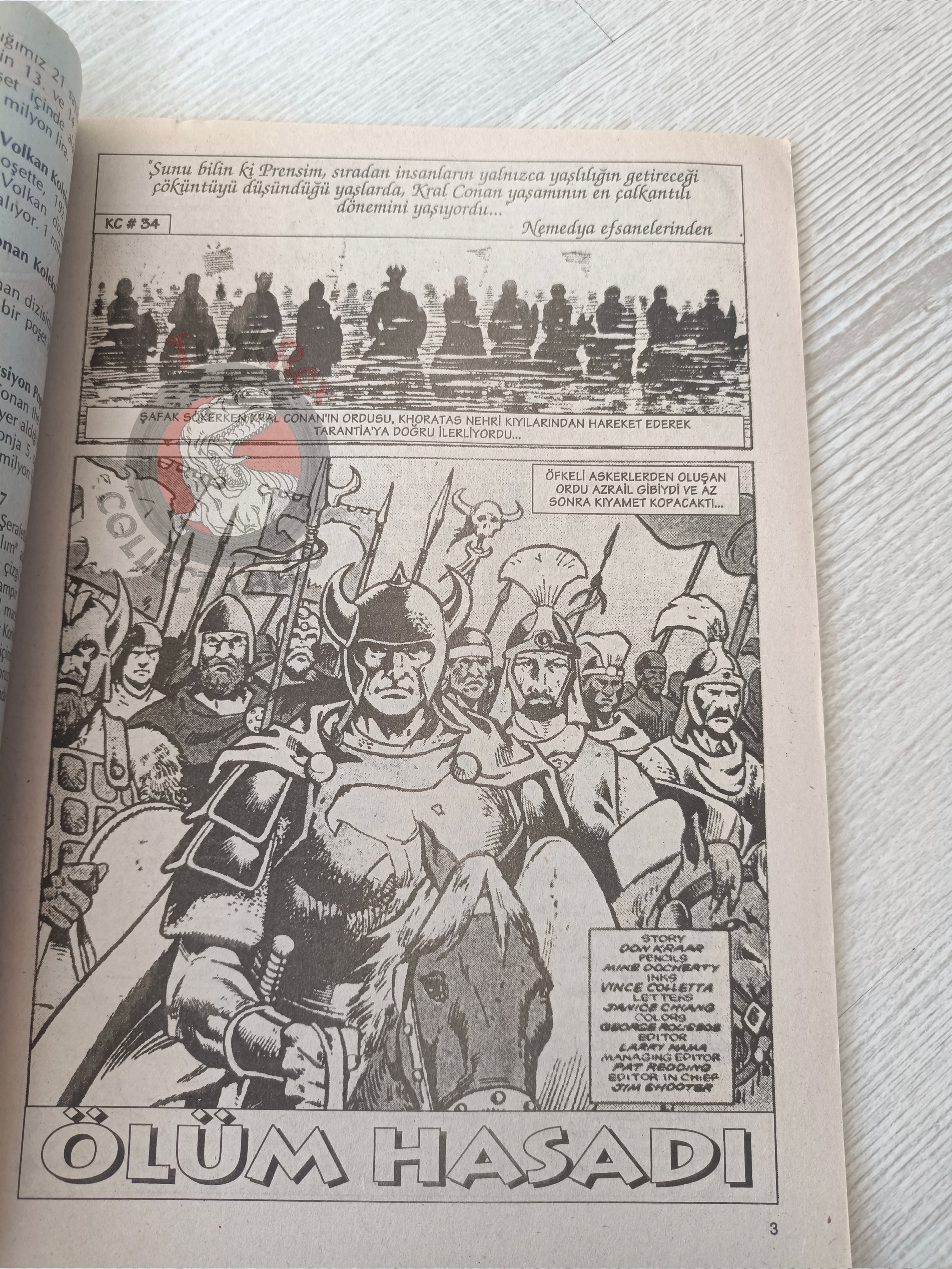 Conan The King #2 2001 Turkish Comic Turkey #34