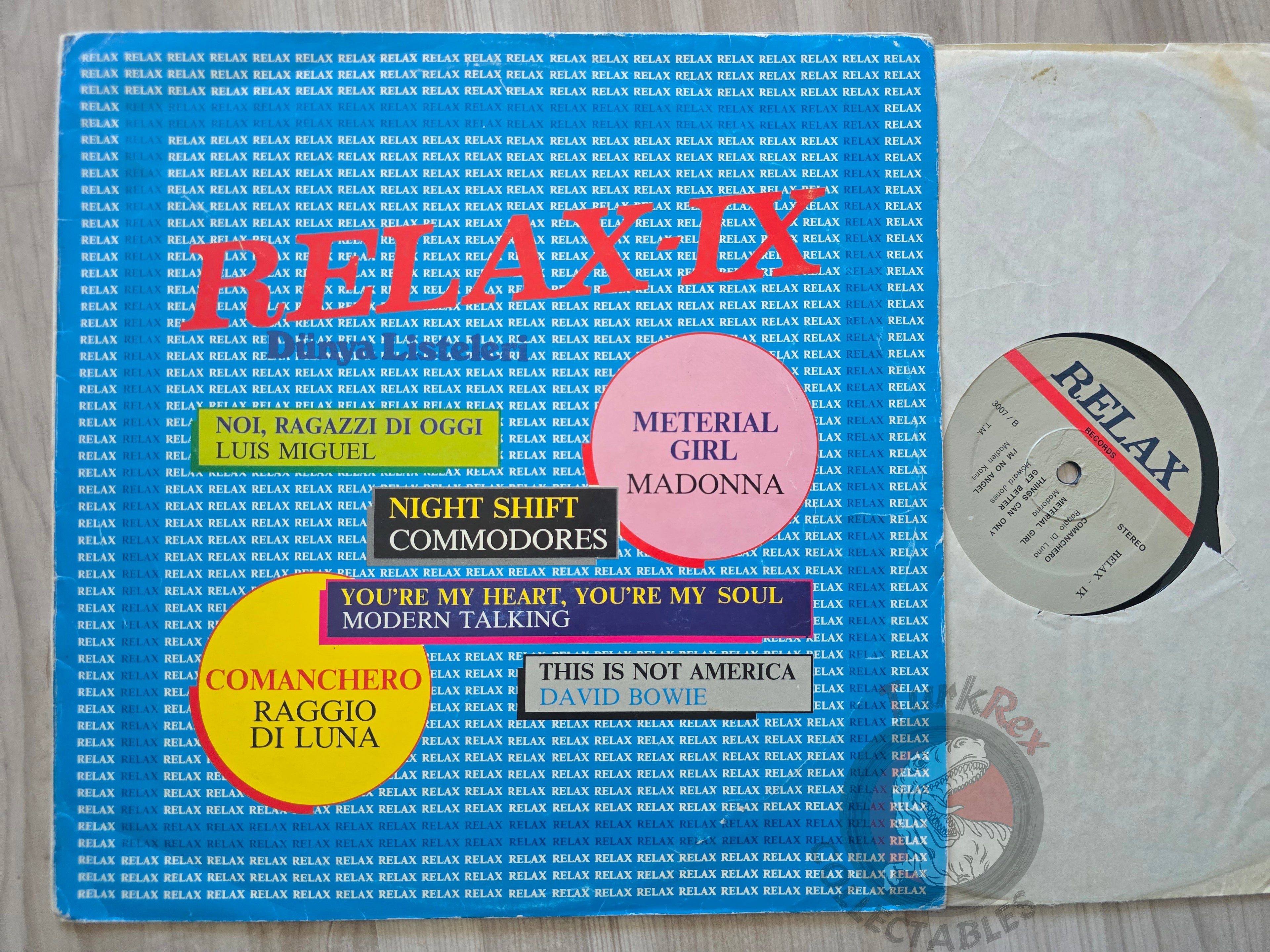 Various – Relax IX Turkish Pressing Vinyl Turkey Edition David Bowie