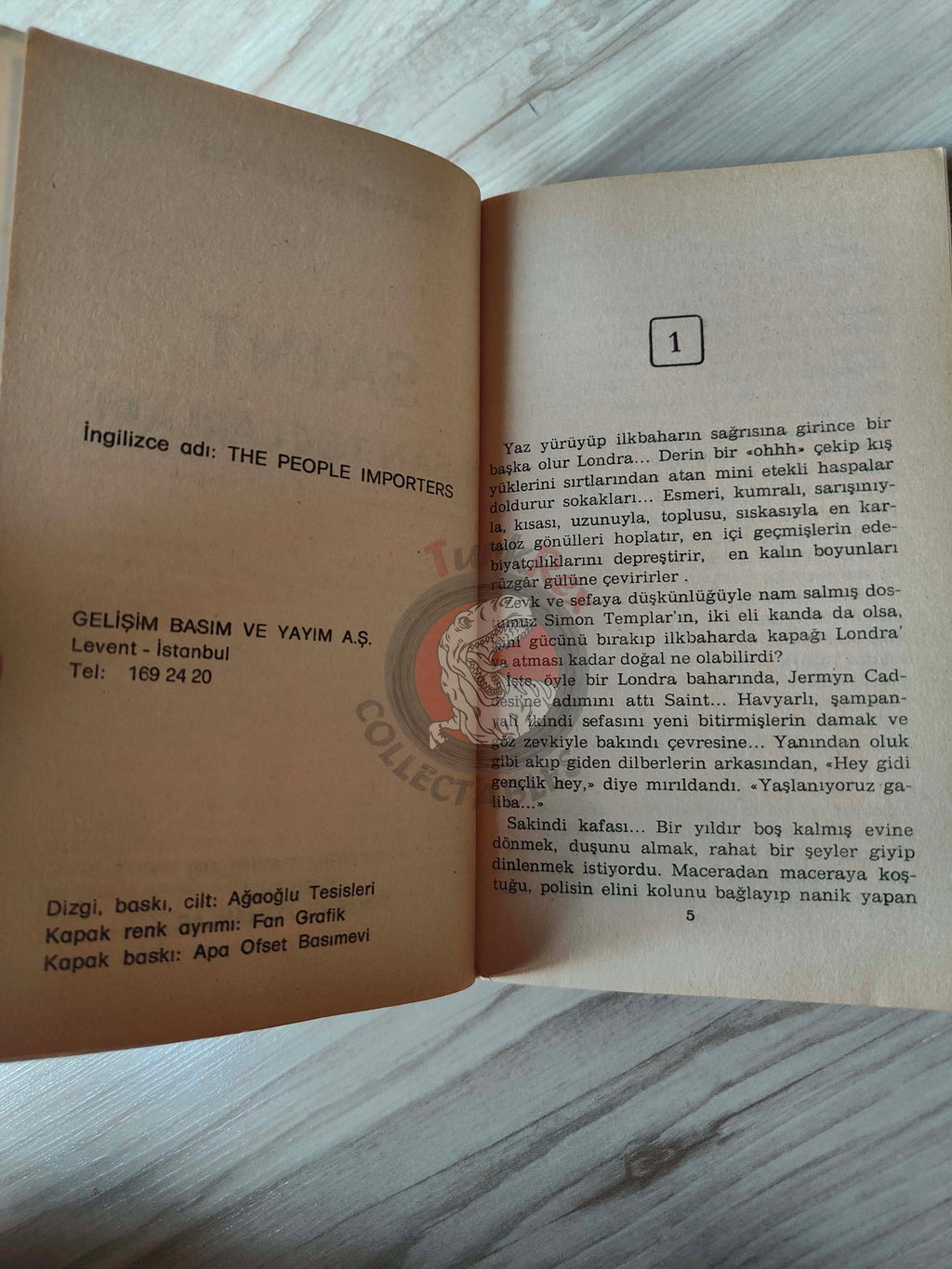 Leslie Charteris – Saint: The People Importers 1984 1st Turkish Book Turkey