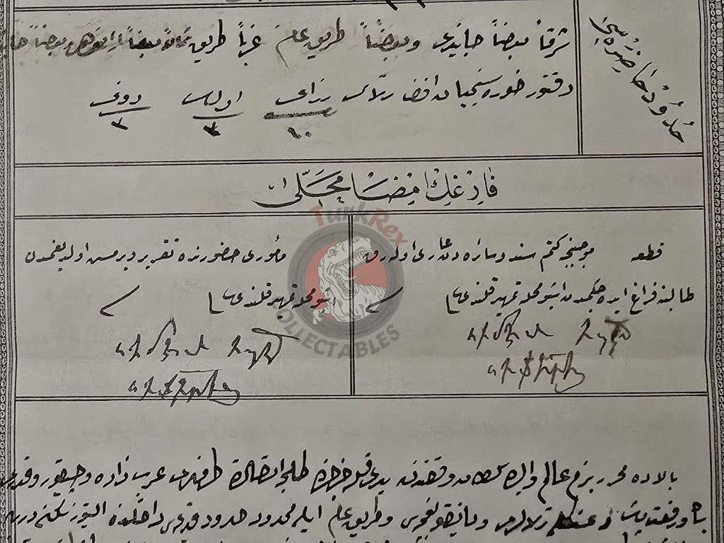 Ottoman 1896 Land Deed in İstanbul Title Deed Jerusalem Simon Seferian Armenia Armenian Palestine Waqf