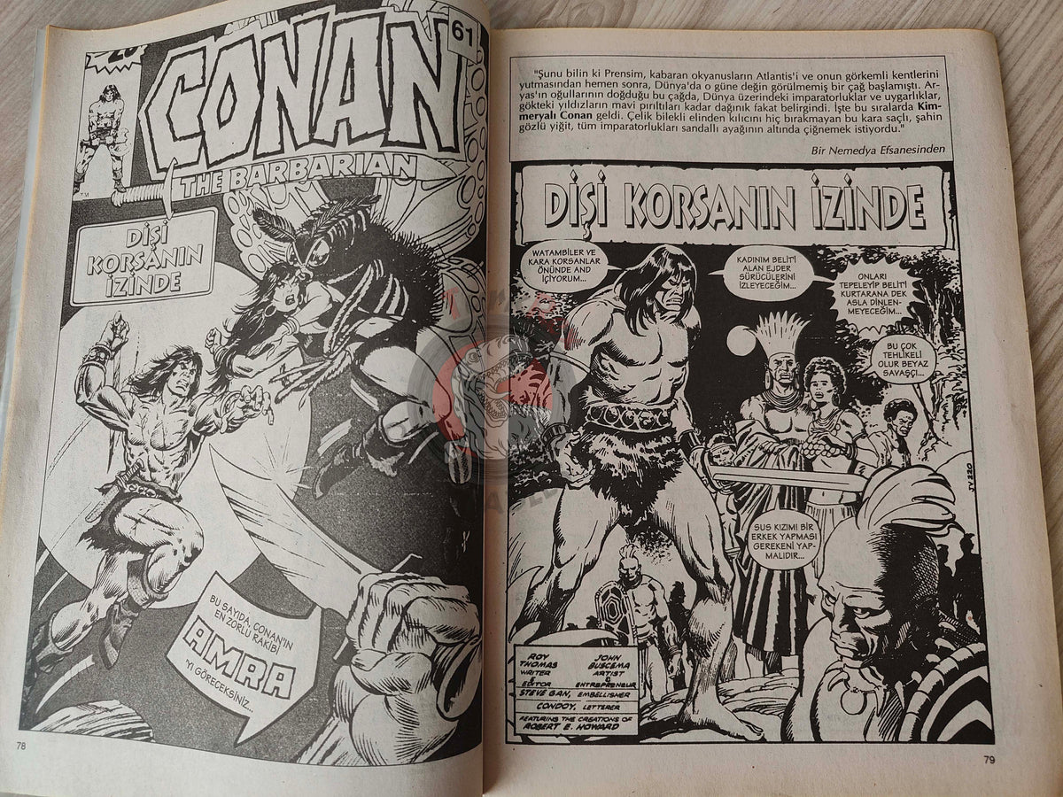 Conan The Barbarian #2 2001 Turkish Comic Turkey #61 #62 #63