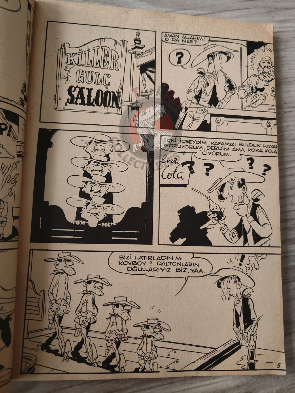 Lucky Luke #3 Les Cousins Dalton 1973 Turkish Comic Turkey Tom and Jerry
