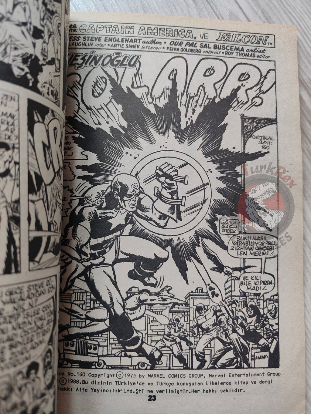 Captain America – Issue #2 1988 Turkish Comic Turkey #159 #160 #161 #162