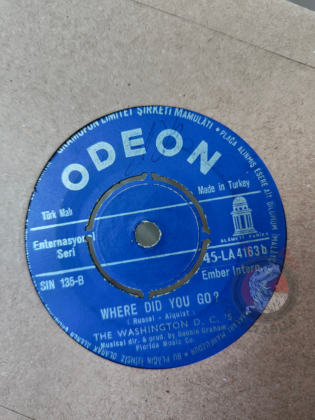The Washington DC's – Kisses Sweeter Than Wine 7" Turkish Pressing Vinyl Turkey Edition