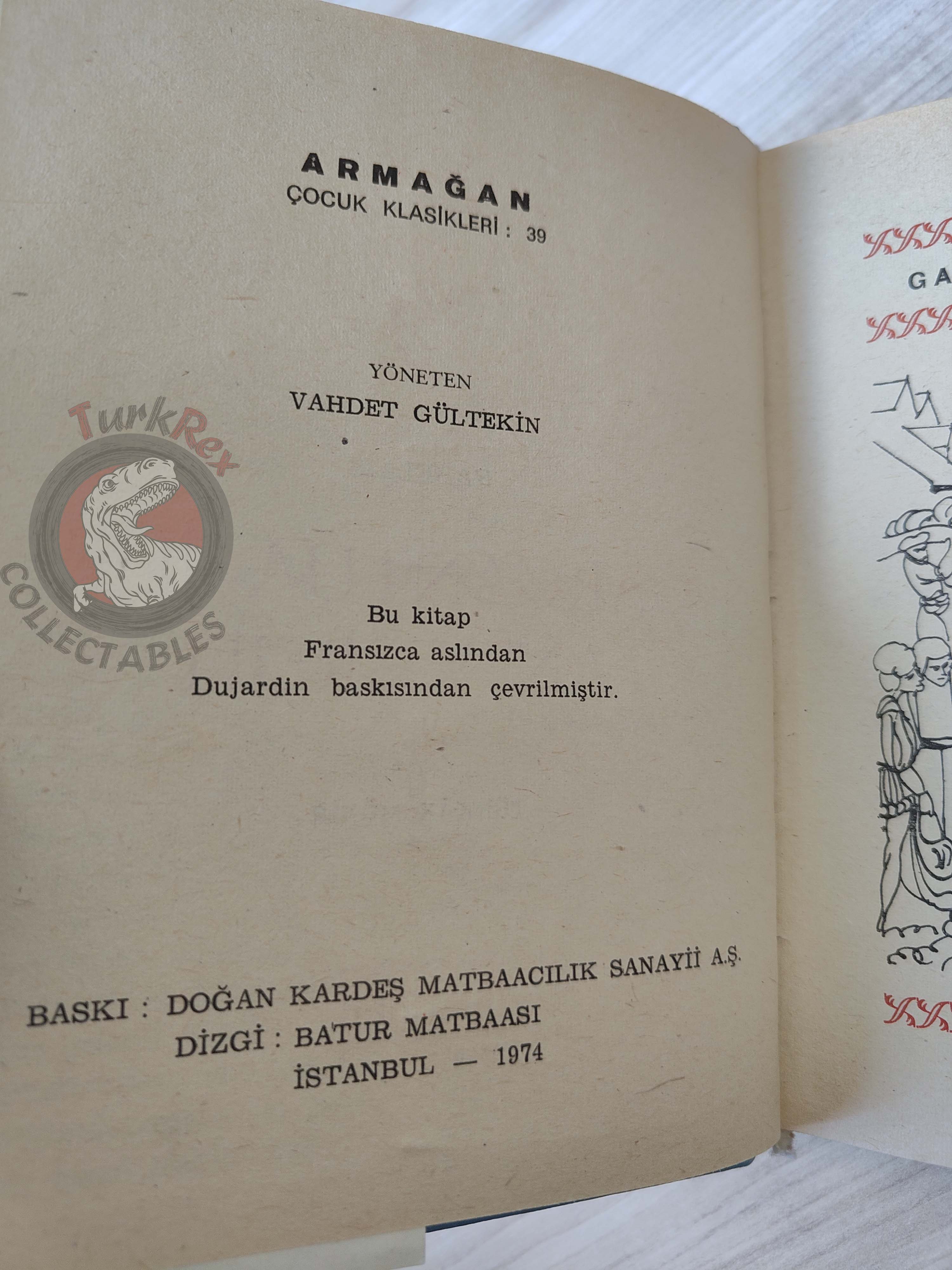 François Rabelais – Gargantua and Pantagruel 1974 HC/DJ Turkish Book Turkey Illustrated