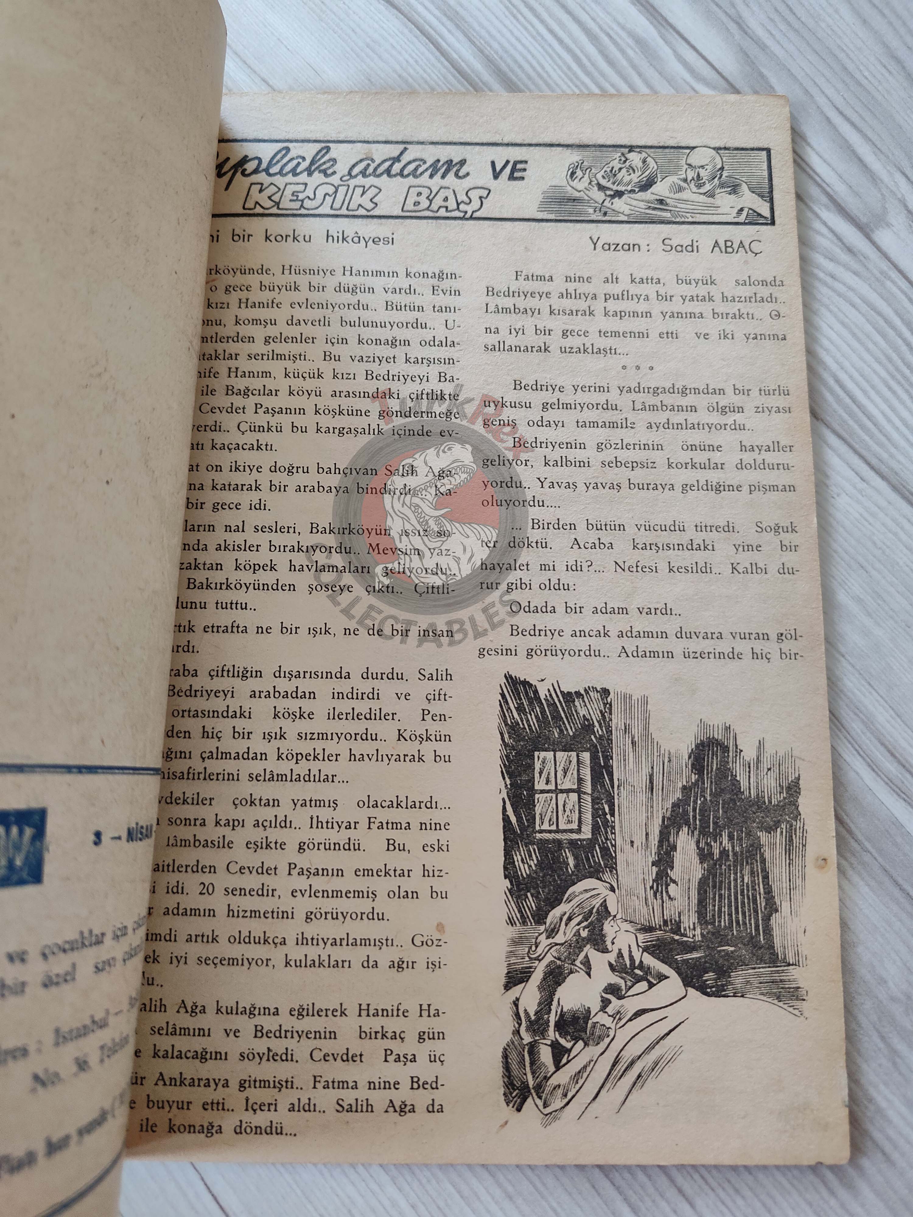 1001 Roman 1943 The Bloody Mark Turkish Comic Mag Turkey