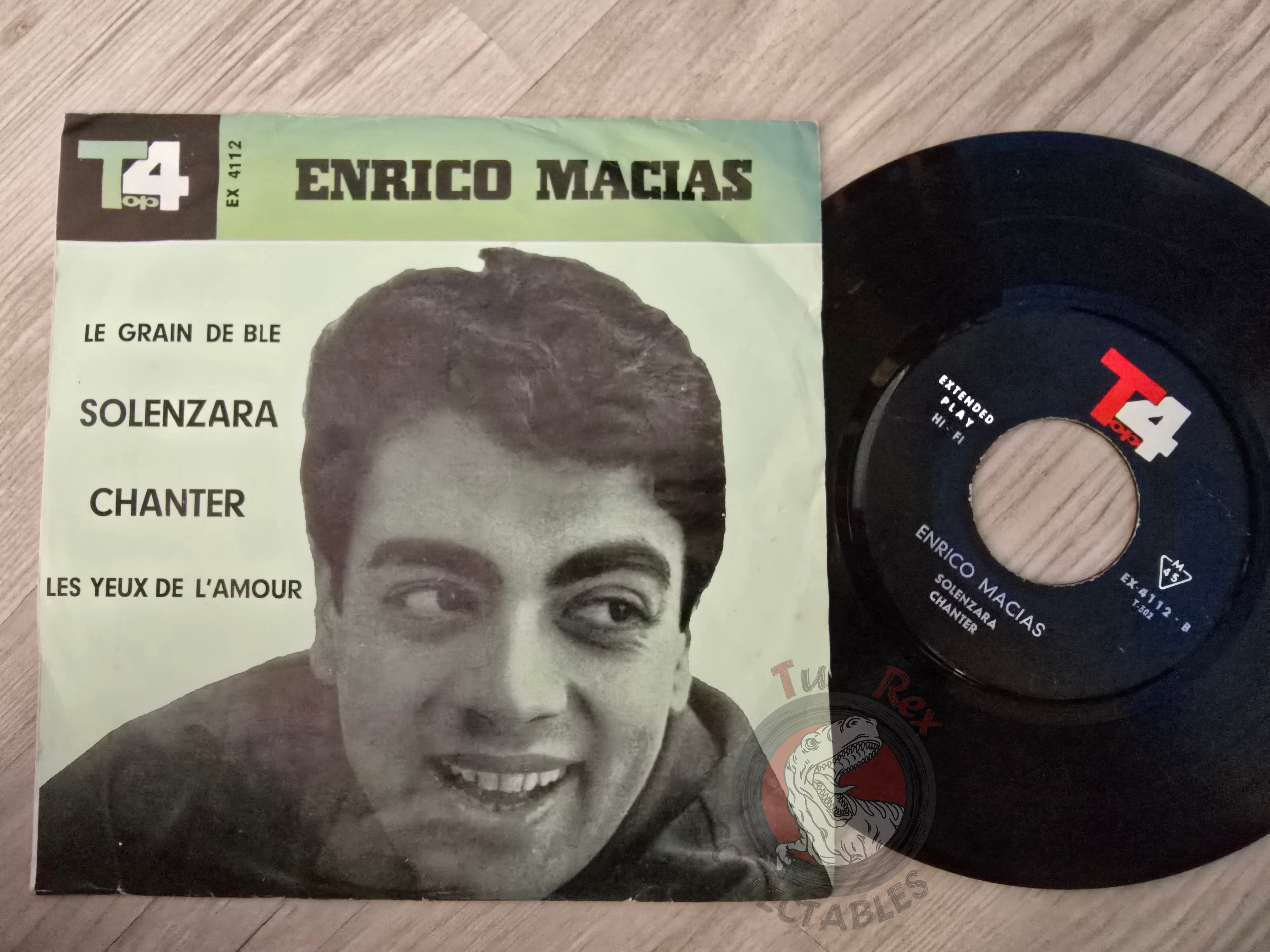 Enrico Macias – Le Grain De Ble 7" Iran Pressing Vinyl Iranian Edition 1