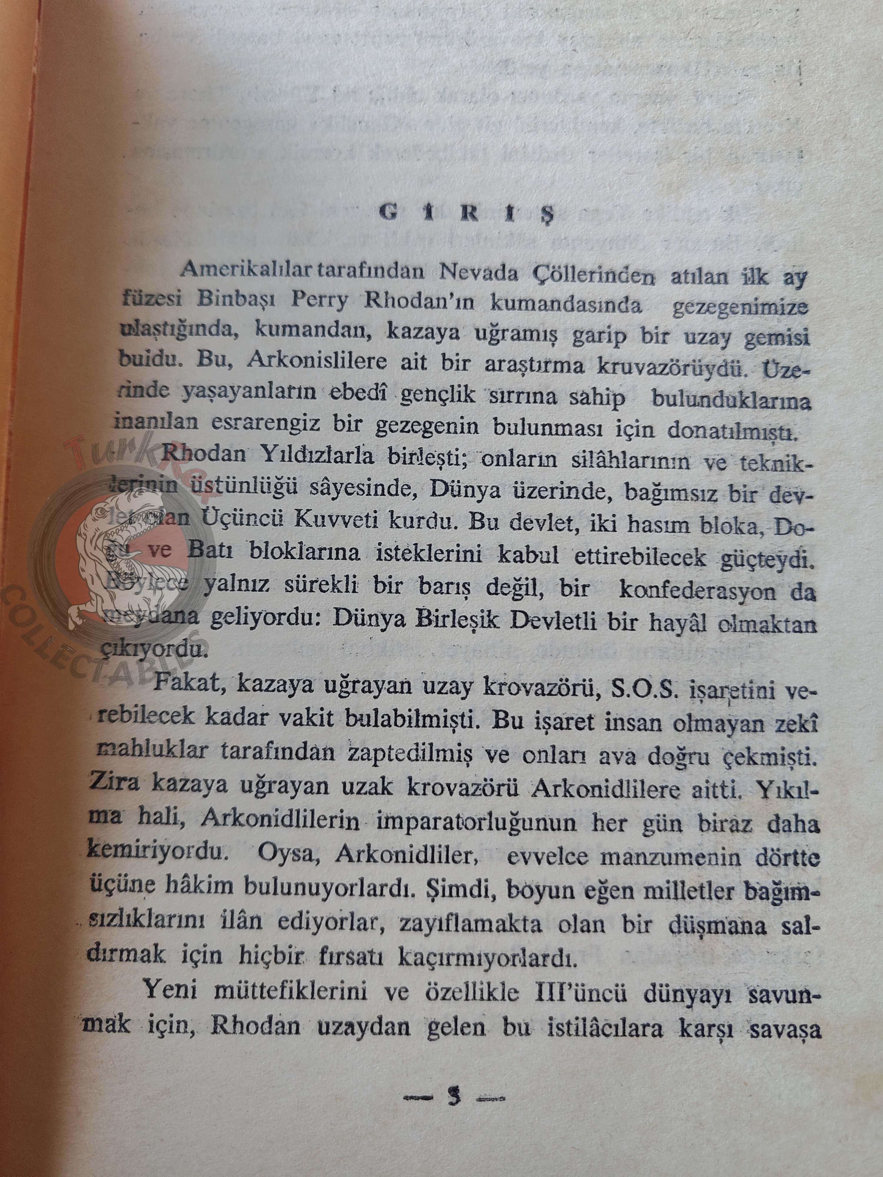 Scheer & Clark Darlton – Perry Rhodan 1971 1st Turkish Book Turkey
