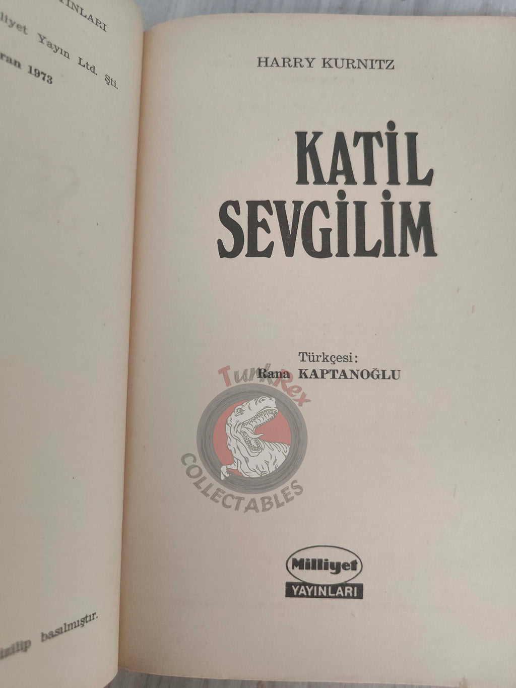 Harry Kurnitz – Invasion of Privacy 1973 1st Turkish Book Turkey