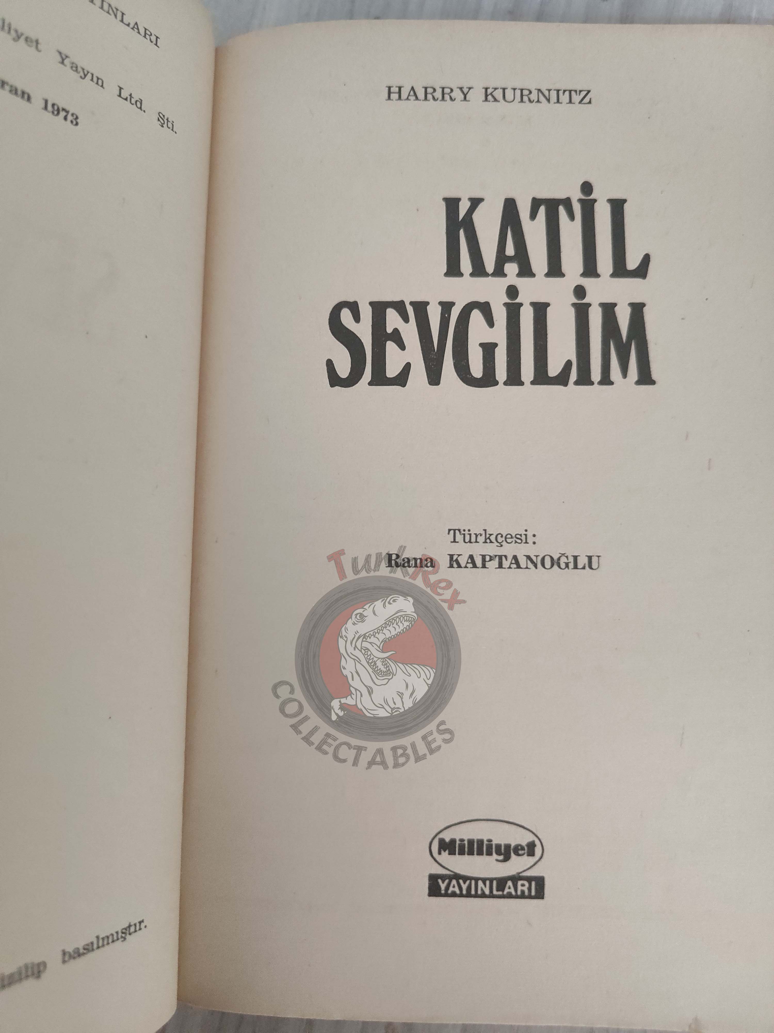 Harry Kurnitz – Invasion of Privacy 1973 1st Turkish Book Turkey