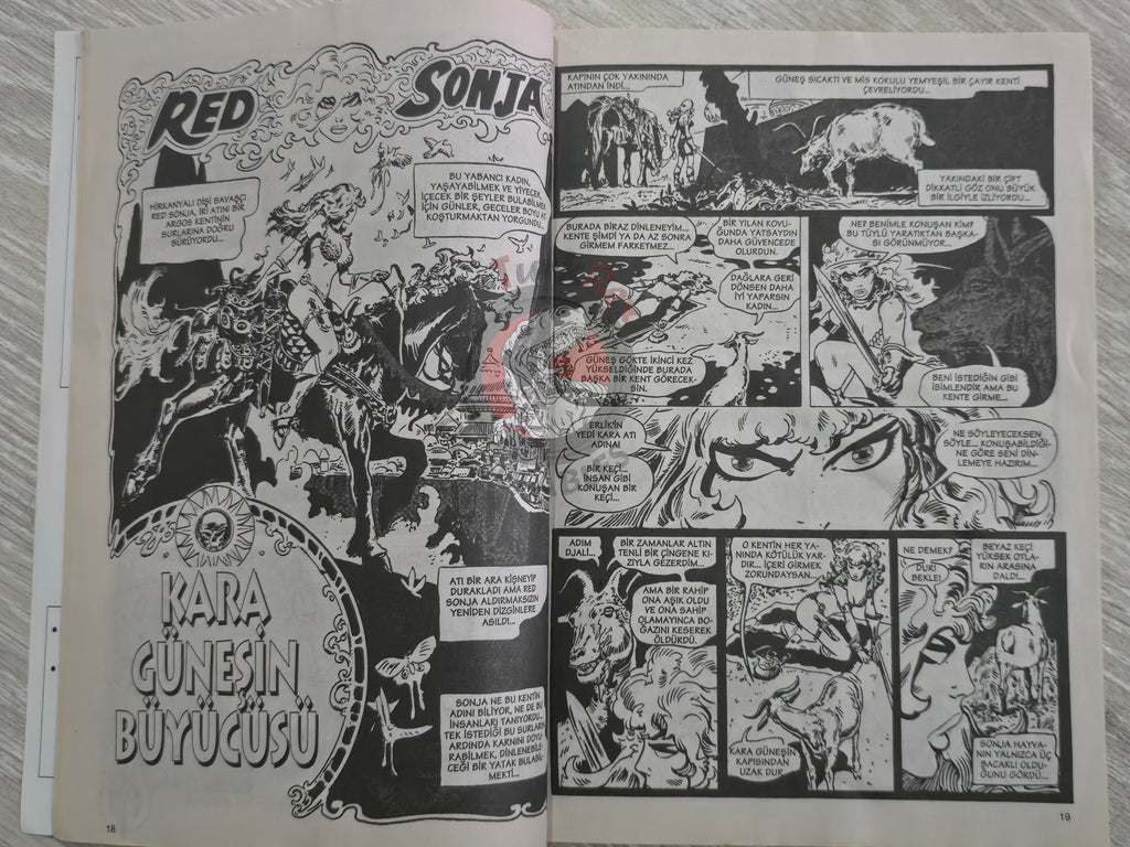 Red Sonja #3 2000 Turkish Comic Turkey Savage Sword of Conan #23 #45  Marvel Feature #2