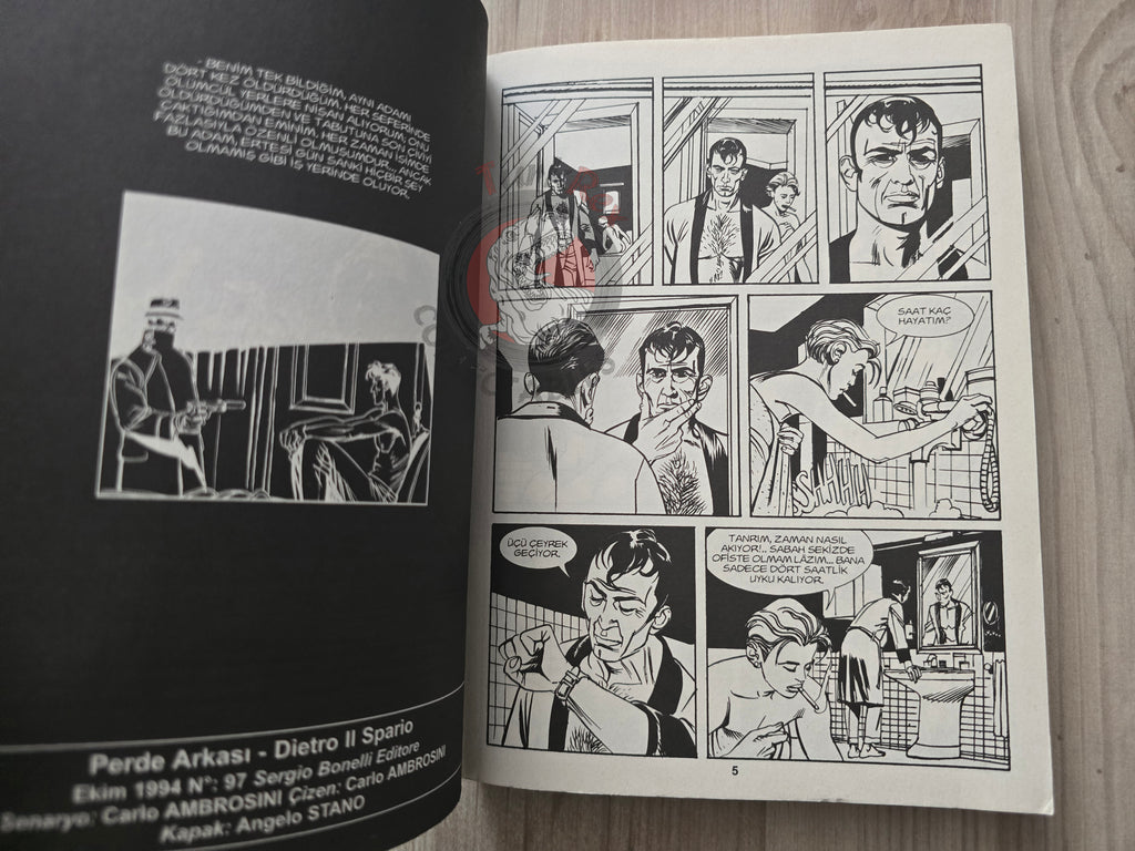 Dylan Dog #40 2014 Turkish Comic Turkey Dietro il sipario  #97 #98