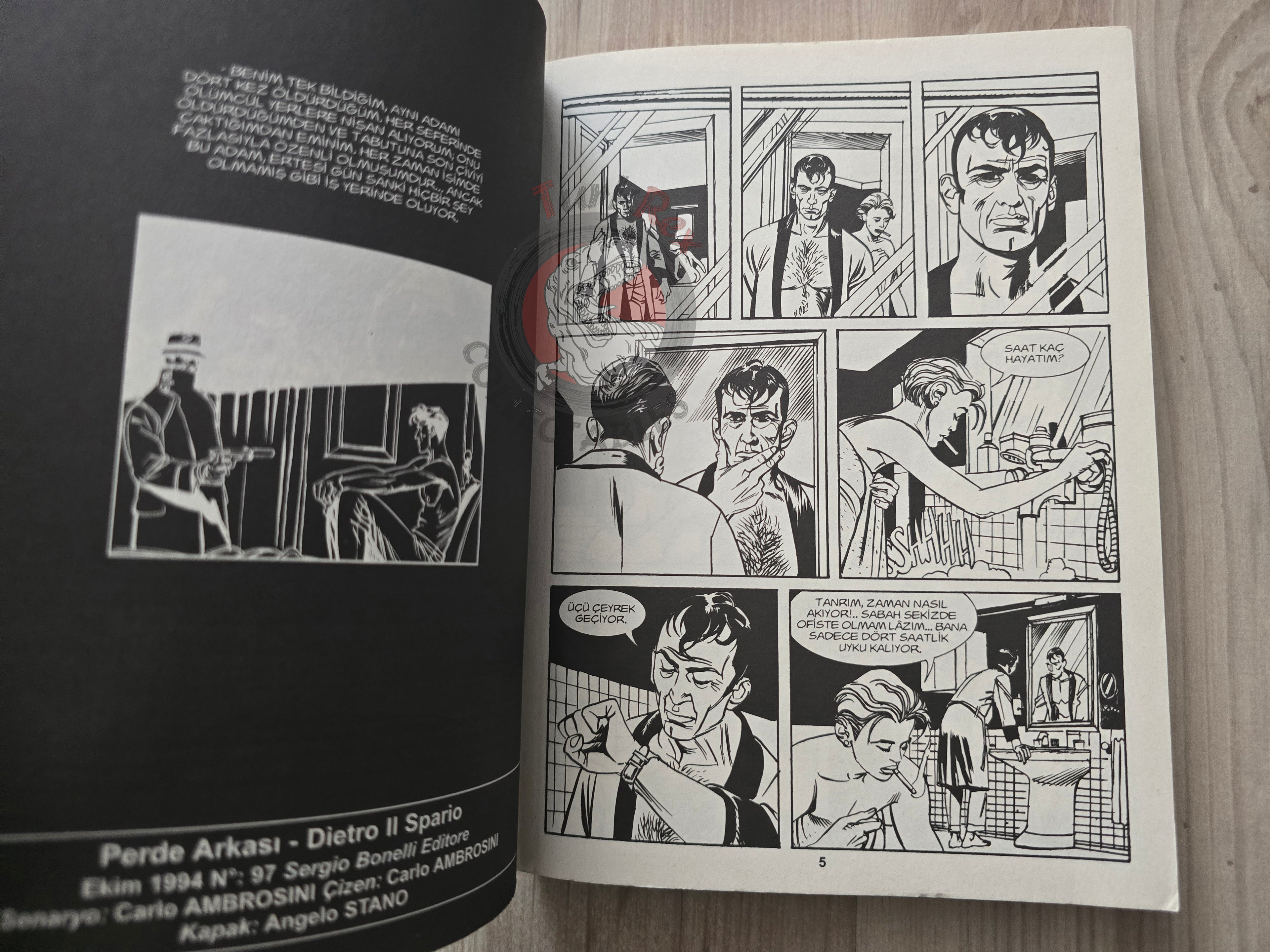 Dylan Dog #40 2014 Turkish Comic Turkey Dietro il sipario  #97 #98
