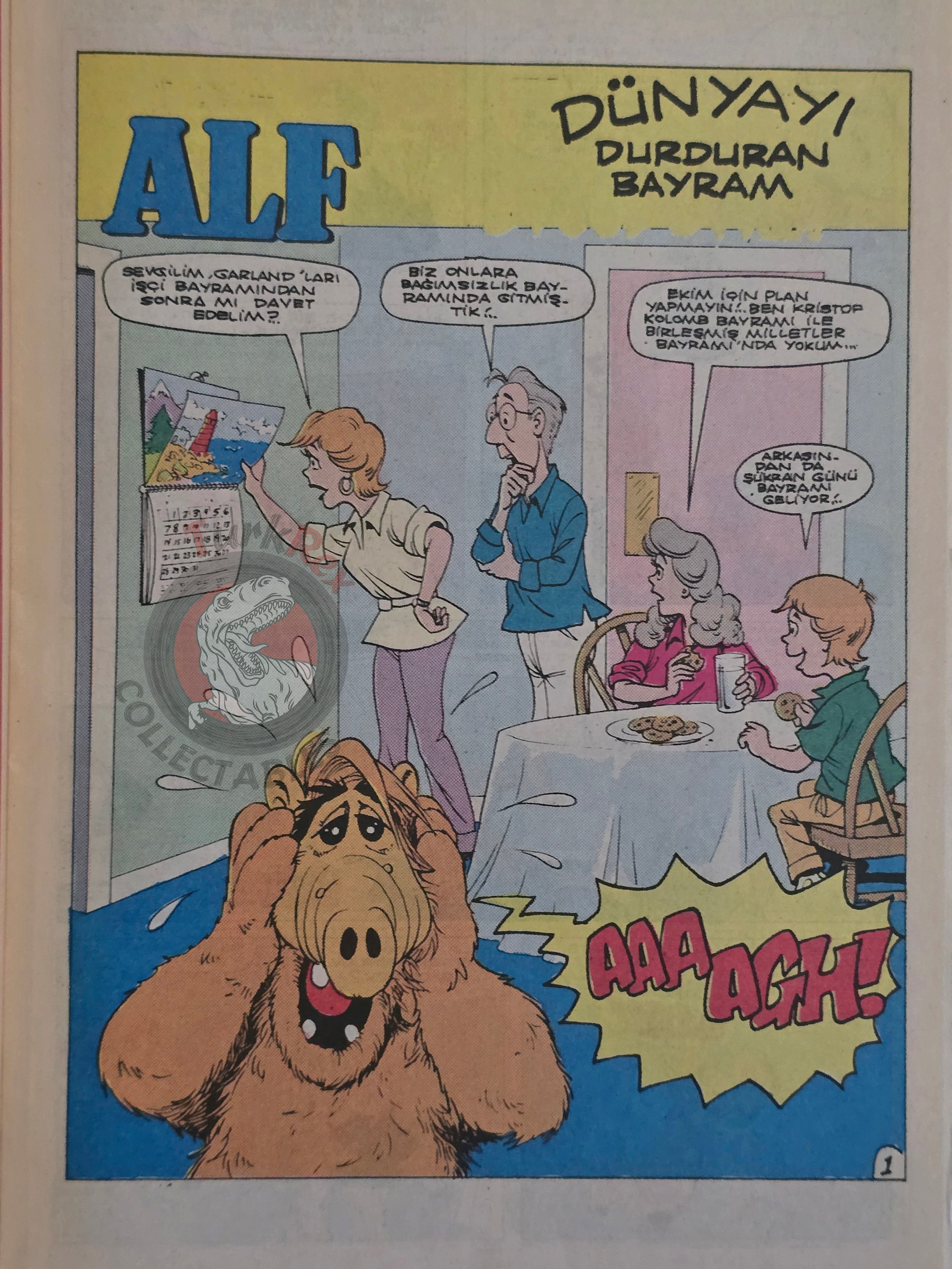 ALF #6 90s Turkish Comic Turkey Marvel Cover #10