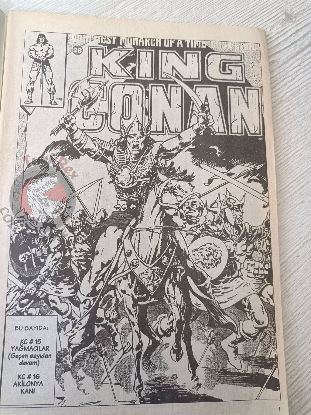 Kral Conan #28 King Conan #16 Turkish Comic Turkey SSOC #103