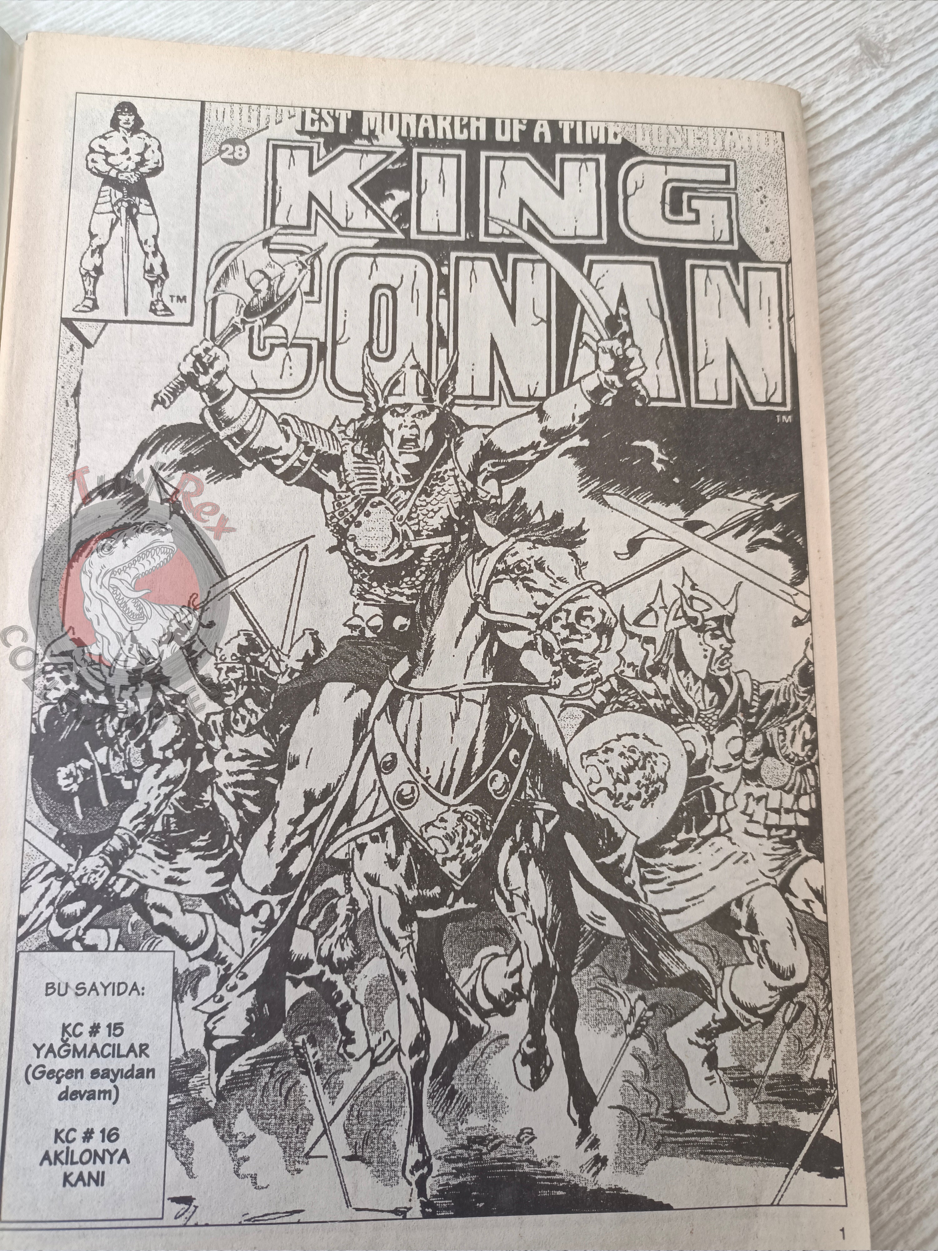 Kral Conan #28 King Conan #16 Turkish Comic Turkey SSOC #103