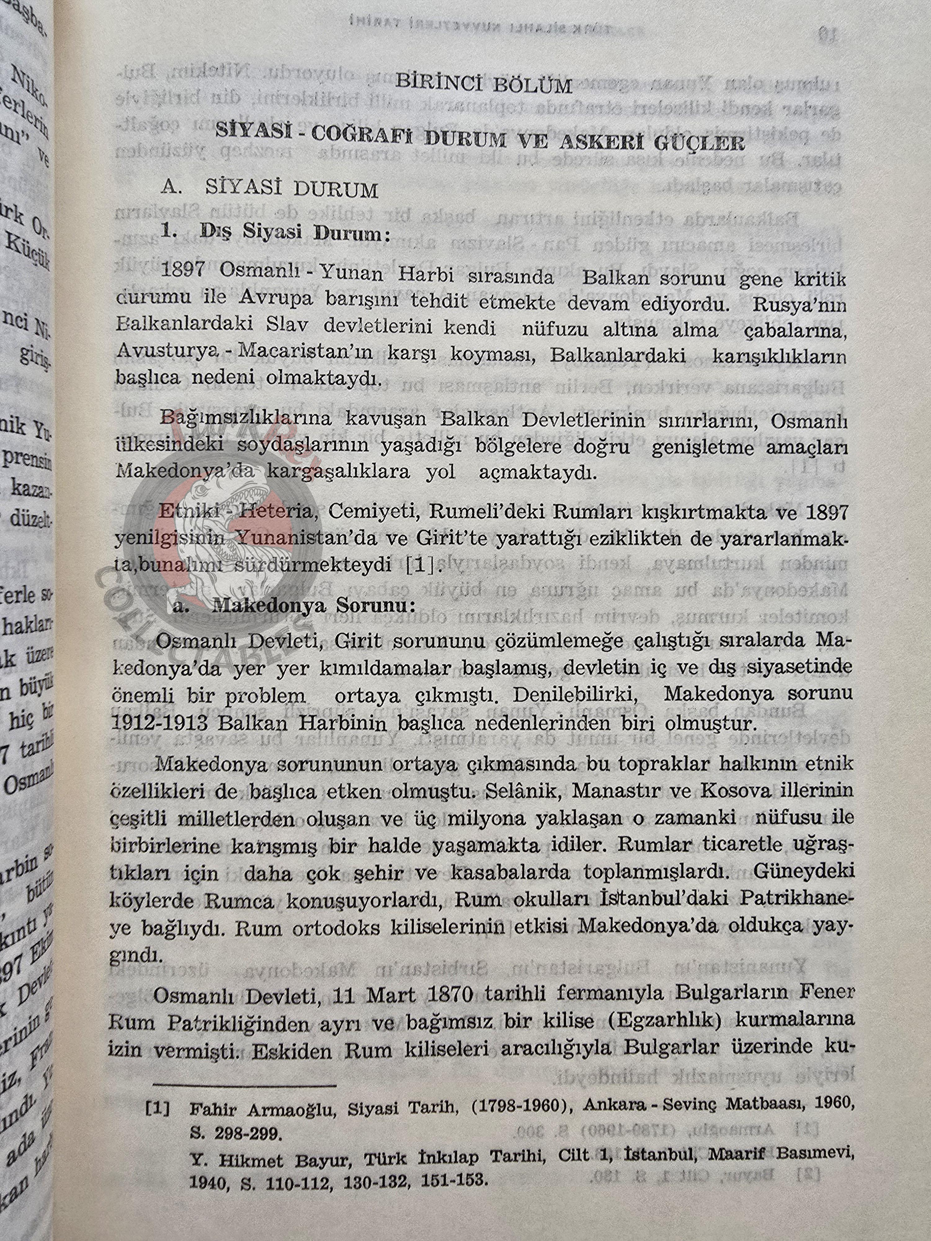 Balkan War Western Army Greek Front 1981 Turkish Book Military Ottoman Empire Maps